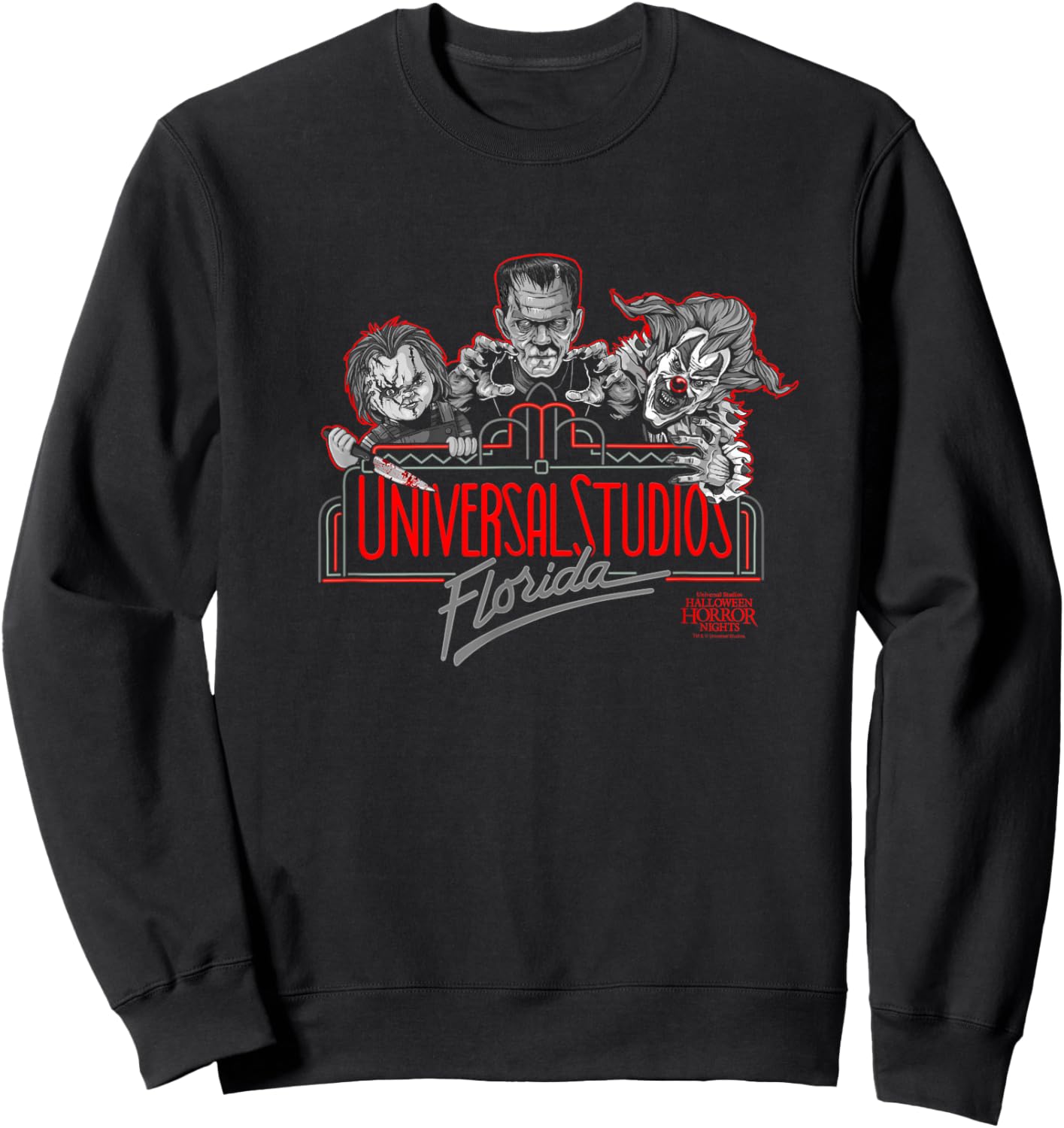 Halloween Horror Nights Florida Marquee Sweatshirt - Sweatshirt | Black