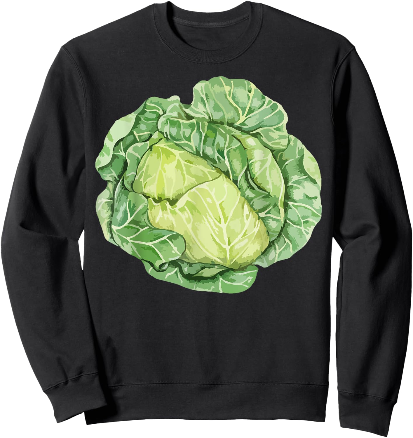 Cabbage Halloween Group Costume Salad Vegan Vegetarians Sweatshirt - Sweatshirt | Black