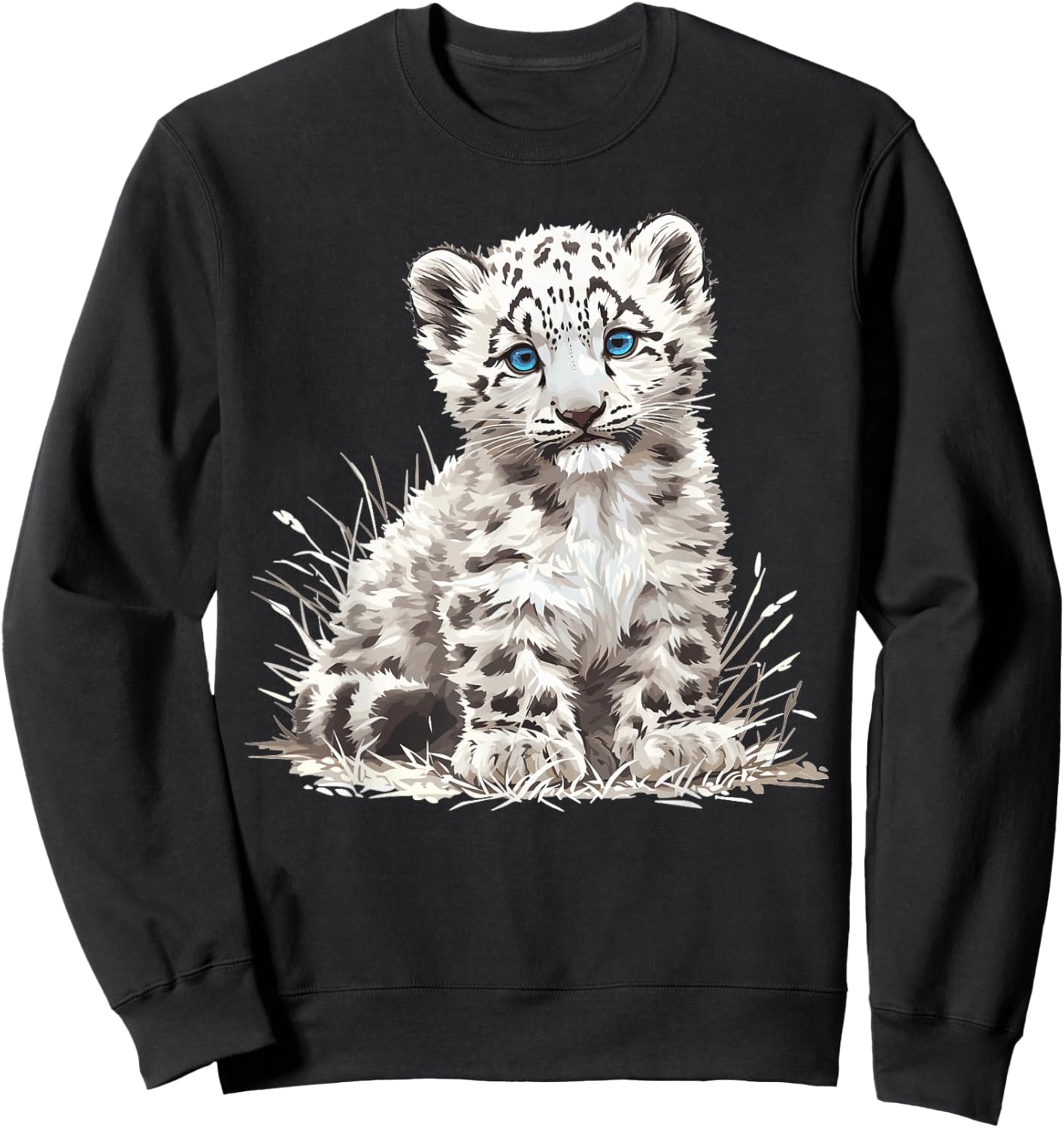 Snow Leopards Lovers Snow Leopard Sweatshirt - Sweatshirt | Black