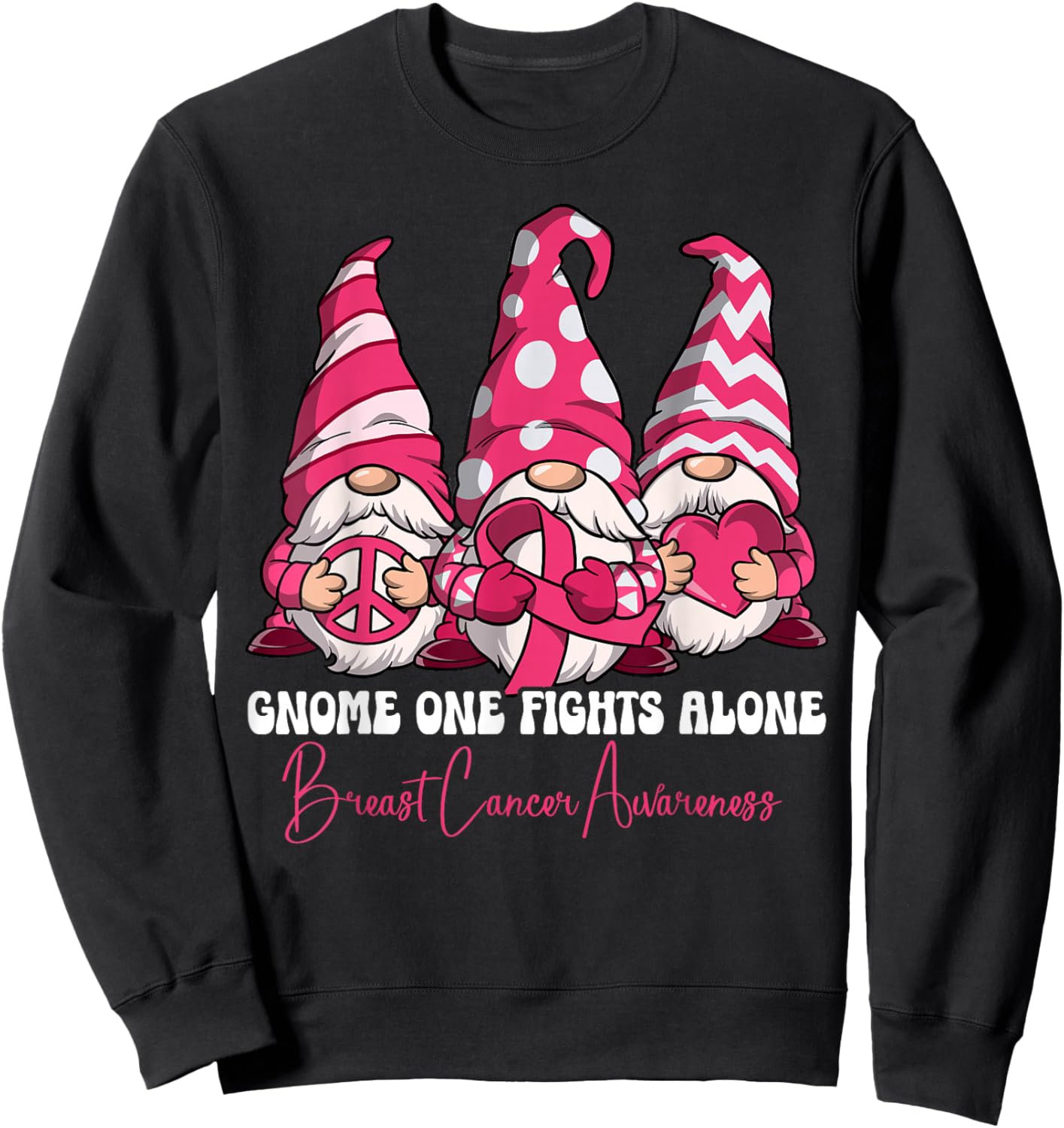 Breast Cancer Awareness Sweatshirt - Sweatshirt | Black