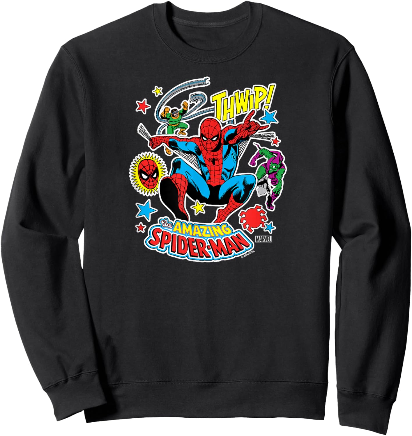 Spider-Man - Sticker Collage Sweatshirt - Sweatshirt | Black