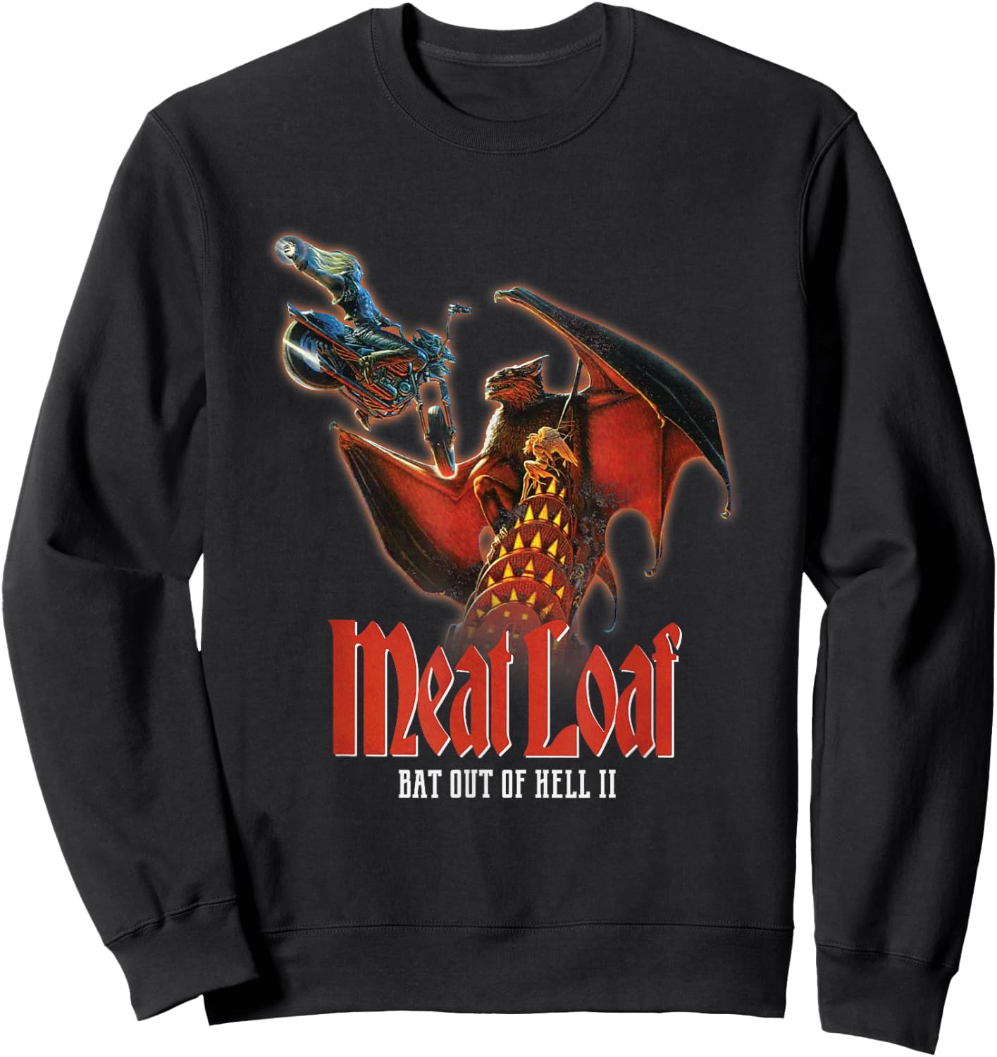 Meat Loaf Bat II Sweatshirt - Sweatshirt | Black