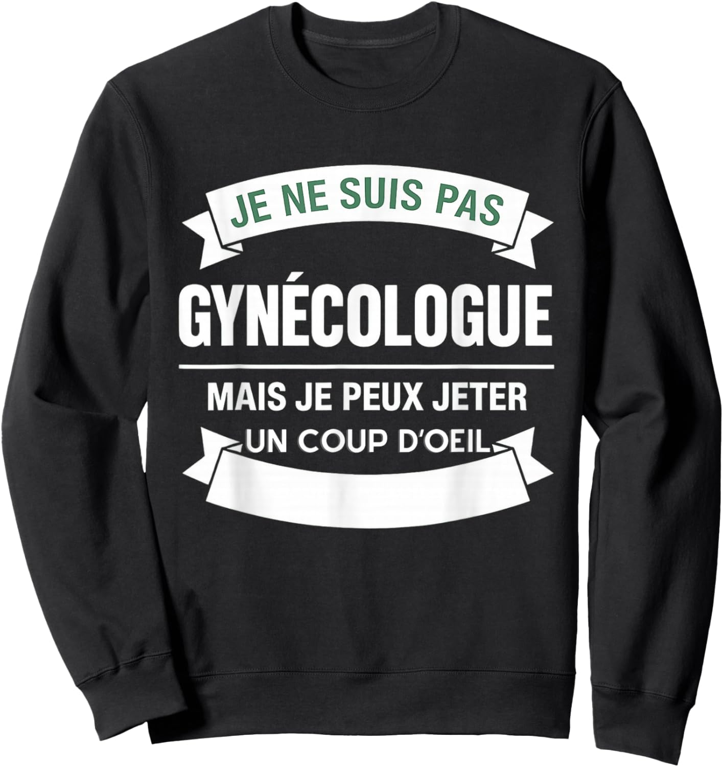 Funny Christmas Gift Man Humour BEAUF DRAGUEUR COLLEGUE Sweatshirt - Sweatshirt | Black