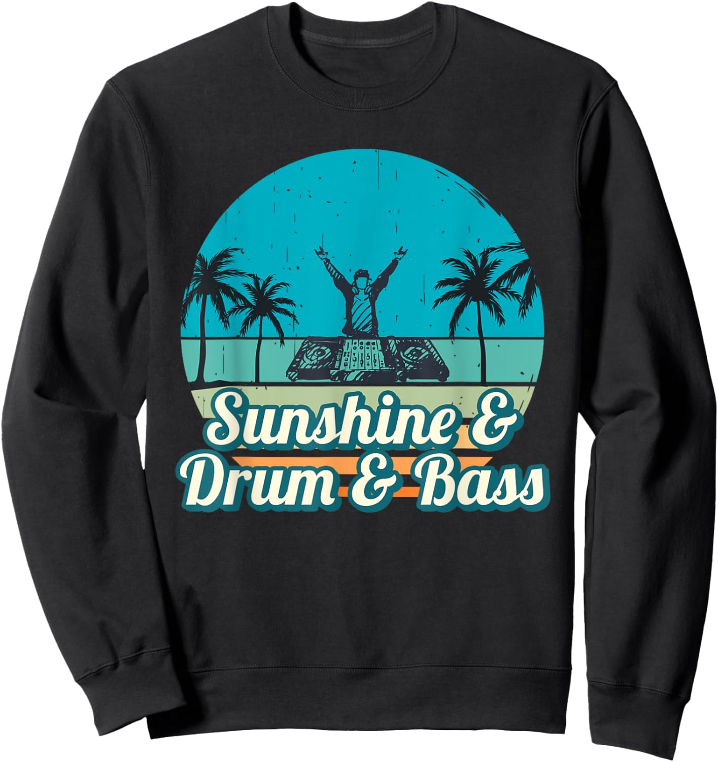 Summer Festival DnB Shirt | Sunshine & Drum & Bass Shirt Women Sweatshirt - Sweatshirt | Black