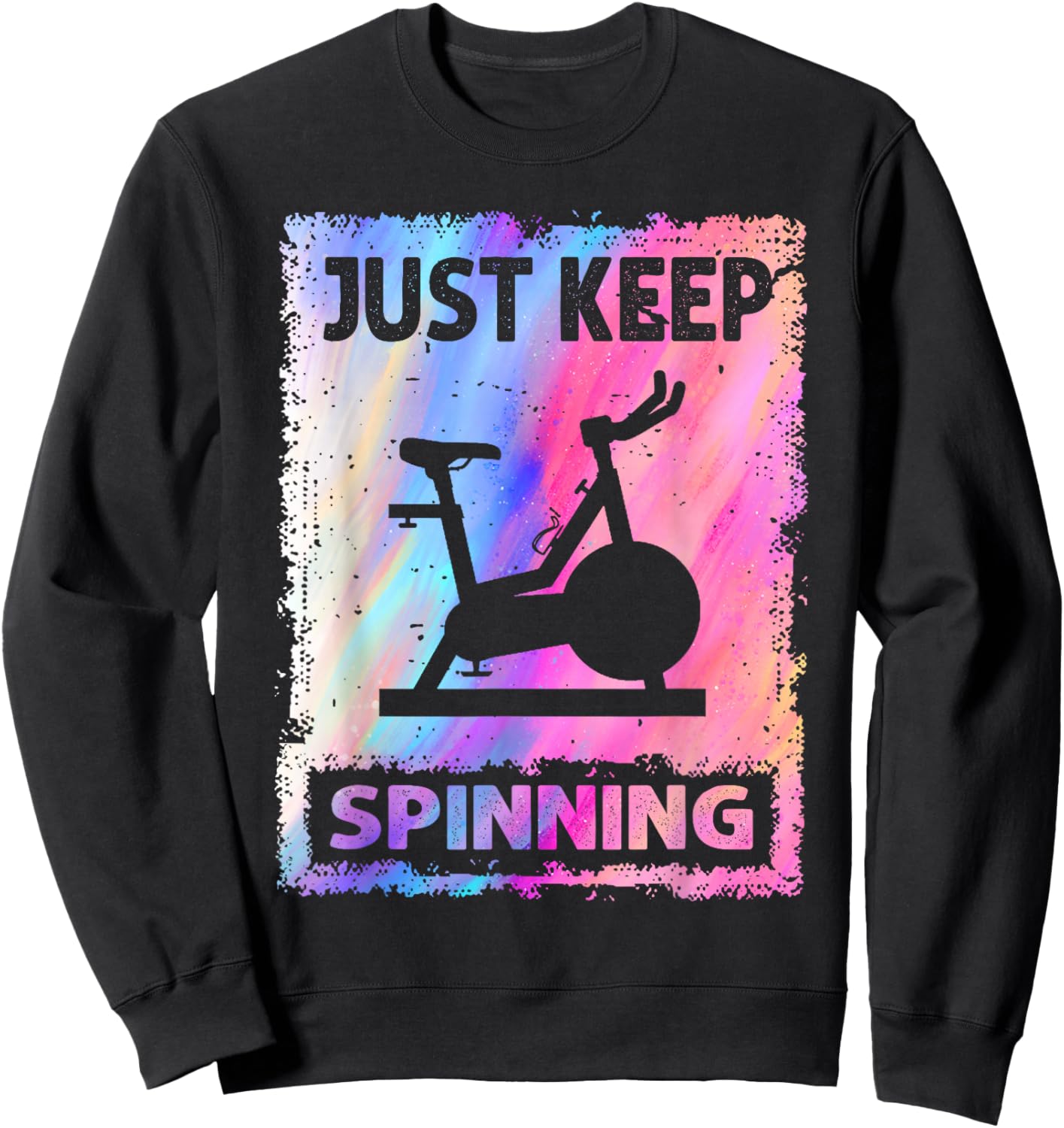 Just Keep Spinning Sweatshirt - Sweatshirt | Black