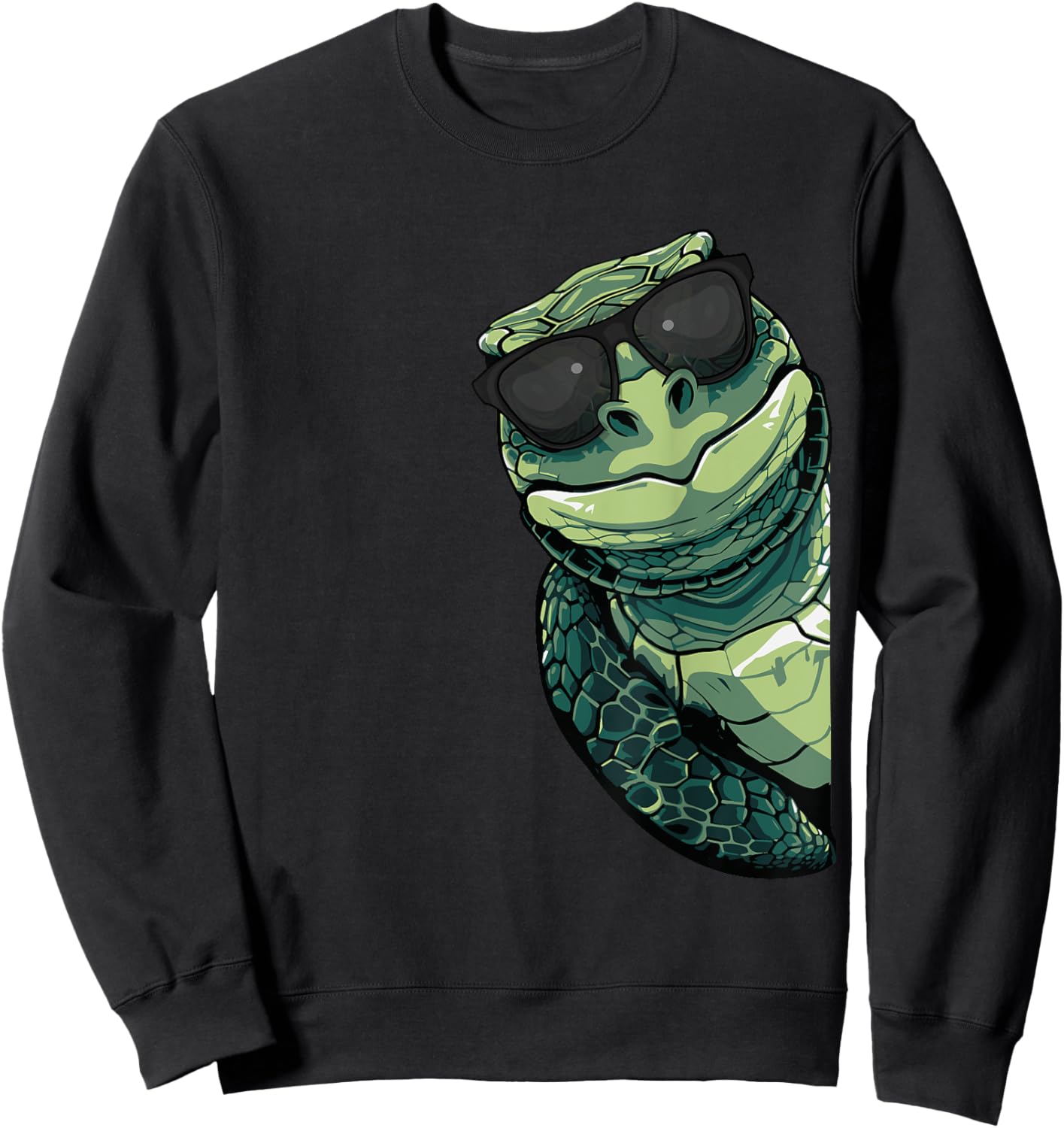 Cool Sea Turtle Lover Kids Sea Turtle Sweatshirt - Sweatshirt | Black