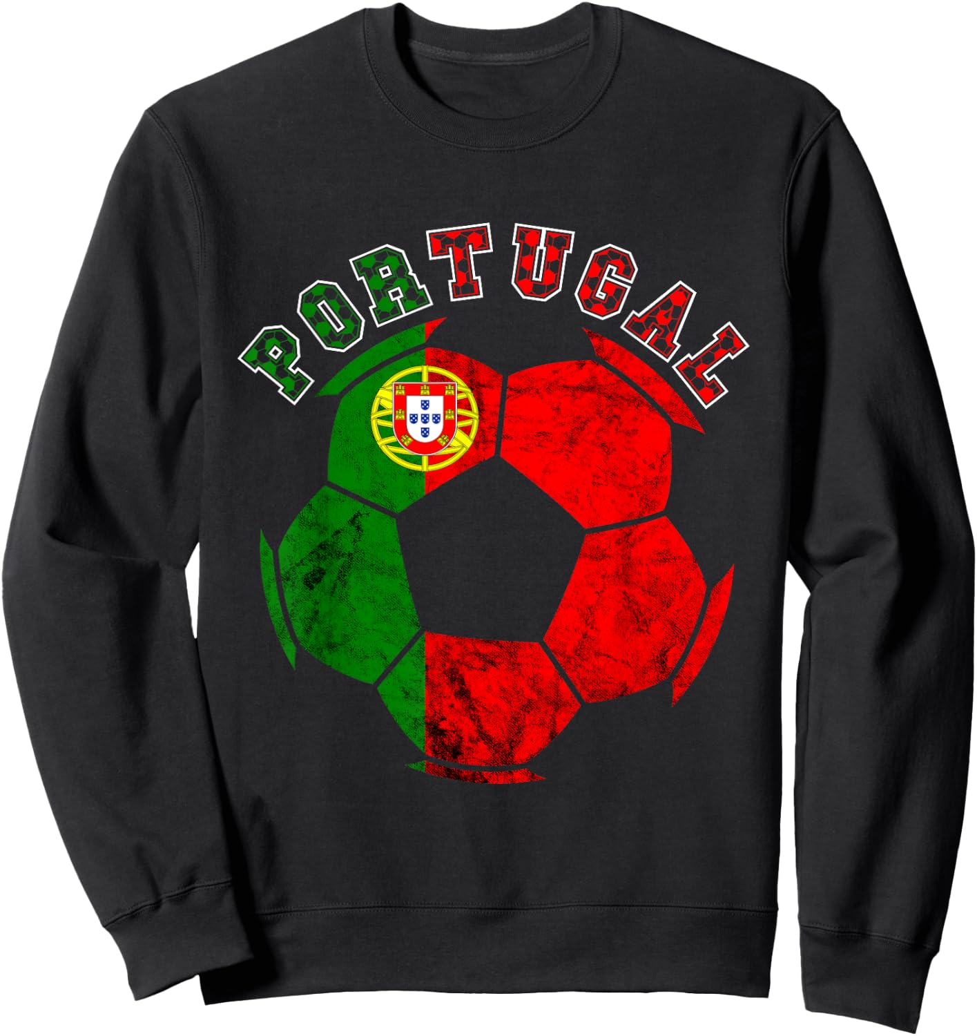 Futebol Portuguese Soccer Player Portugal Portuugese Flag Sweatshirt - Sweatshirt | Black
