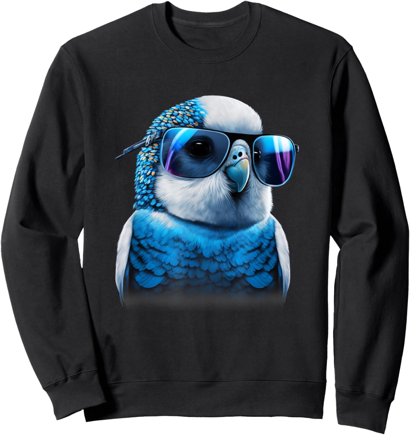 Budgie Bird Parakeet For Budgerigar Owner Sweatshirt - Sweatshirt | Black