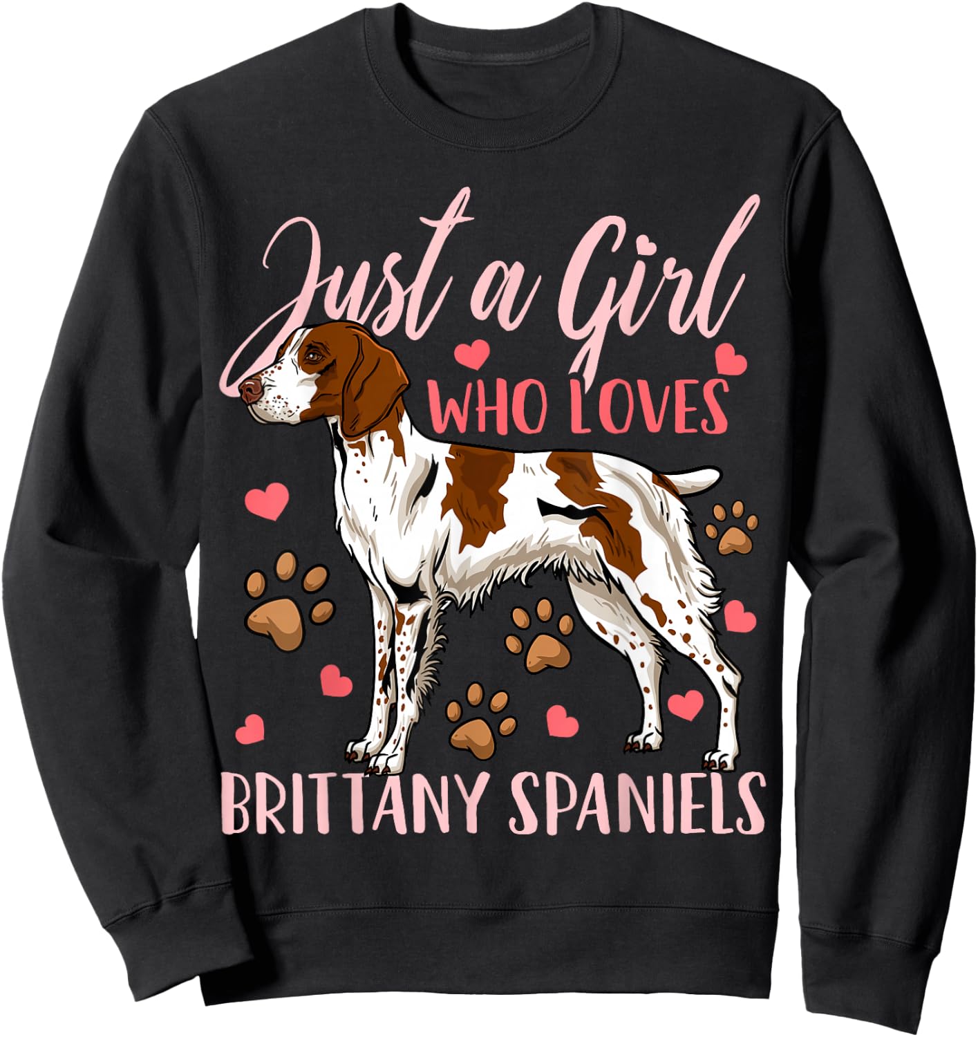Brittany Spaniel Sweatshirt - Sweatshirt | Black