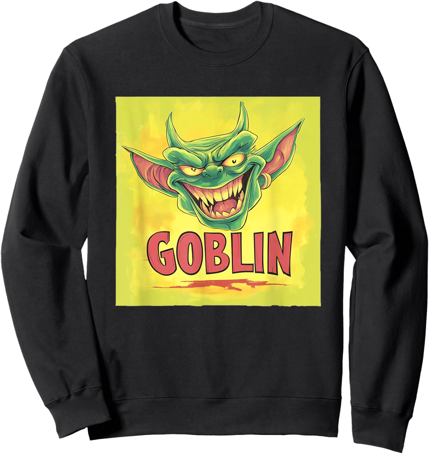Amazing Goblin for a Casual Look Sweatshirt - Sweatshirt | Black