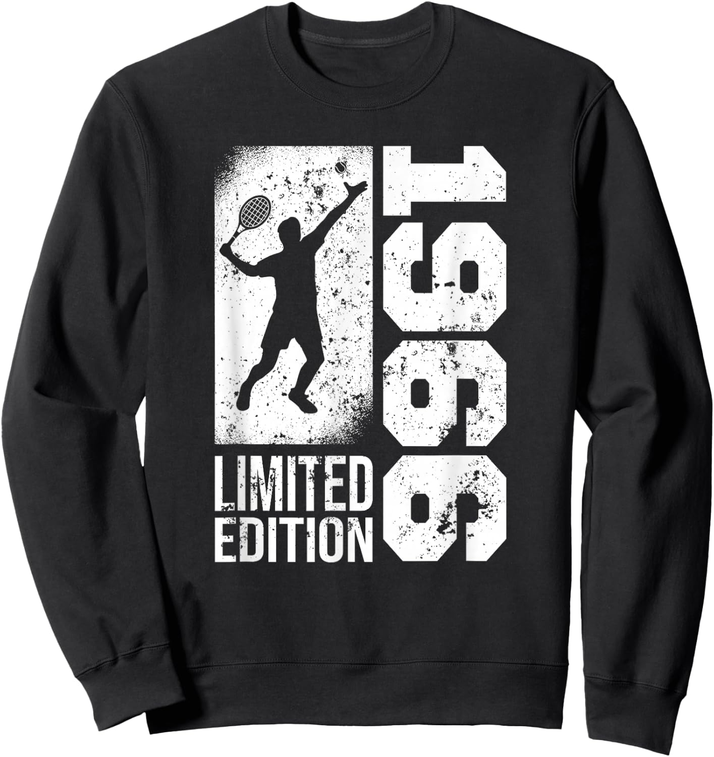 Tennisplayer Vintage born 1966 Birthday Tennis-Balls Tennis Sweatshirt - Sweatshirt | Black