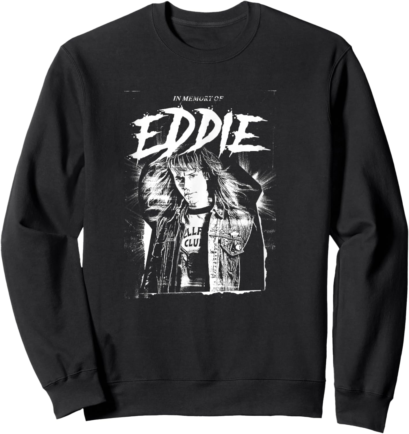Stranger Things Hellfire Club Eddie Munson Memory Sweatshirt - Sweatshirt | Black