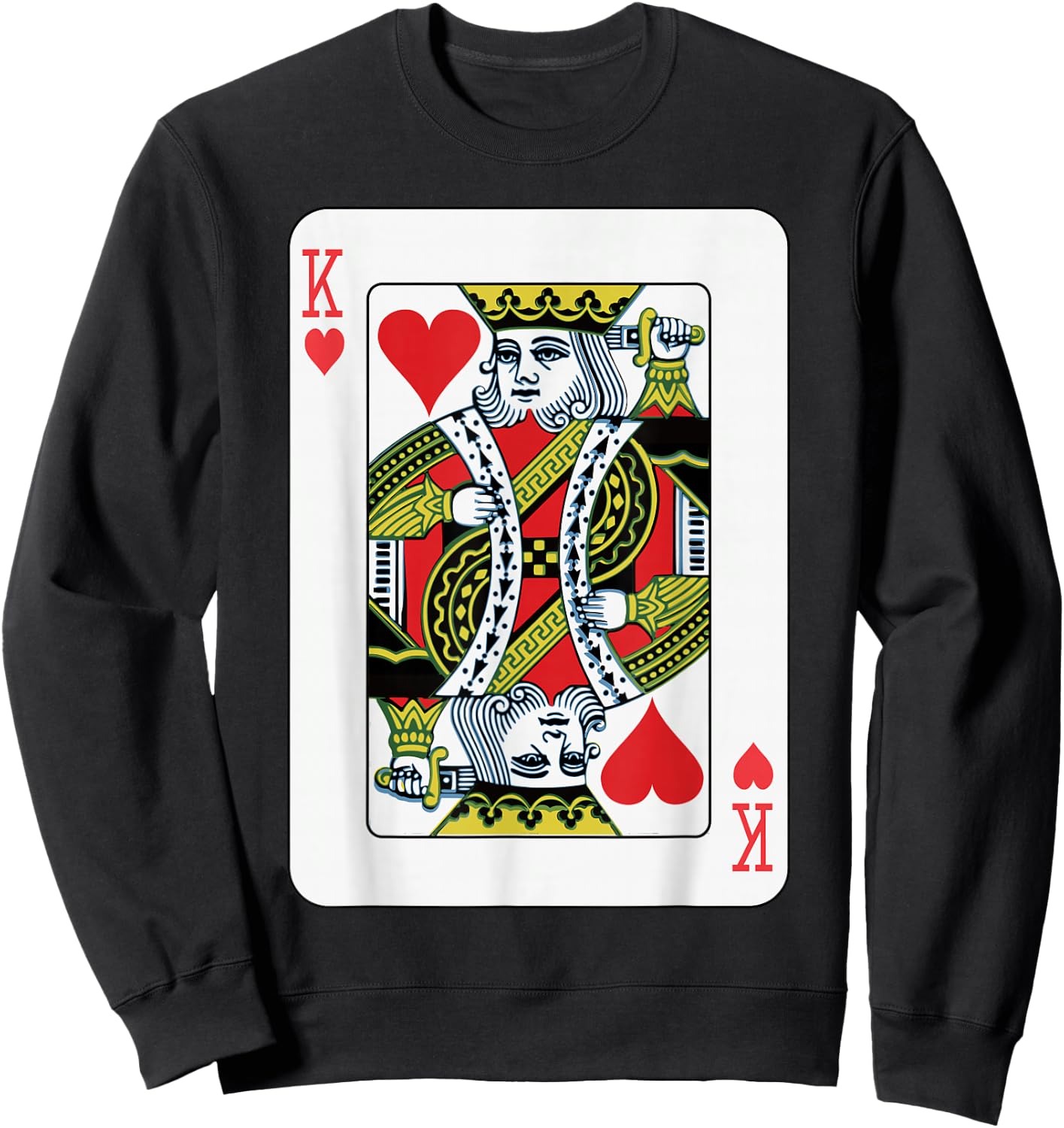 Herzkönig Playing Cards Sweatshirt - Sweatshirt | Black