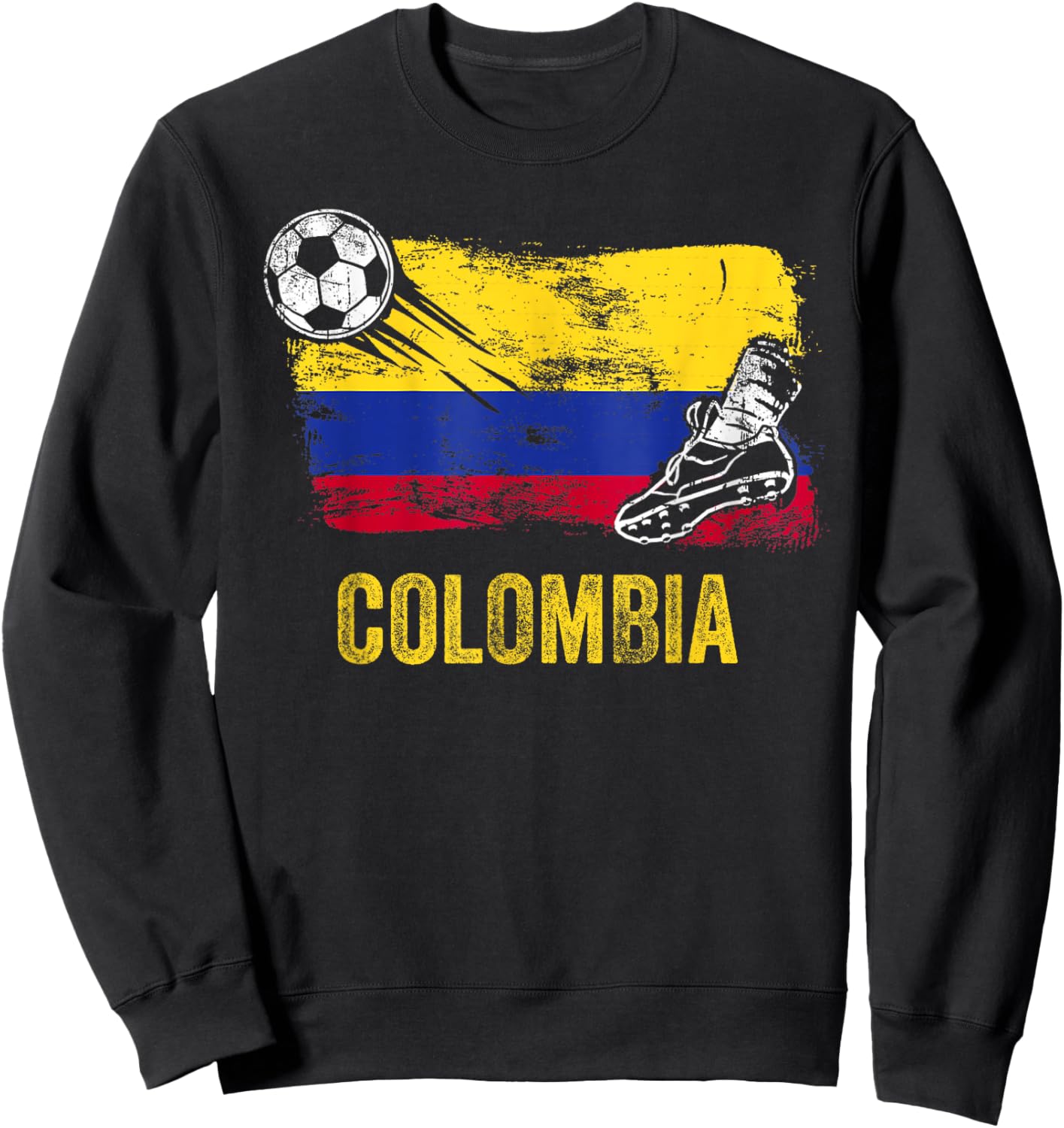 Colombia Soccer Jersey Fan Gallery Cheer Lady Mom Family Sweatshirt - Sweatshirt | Black