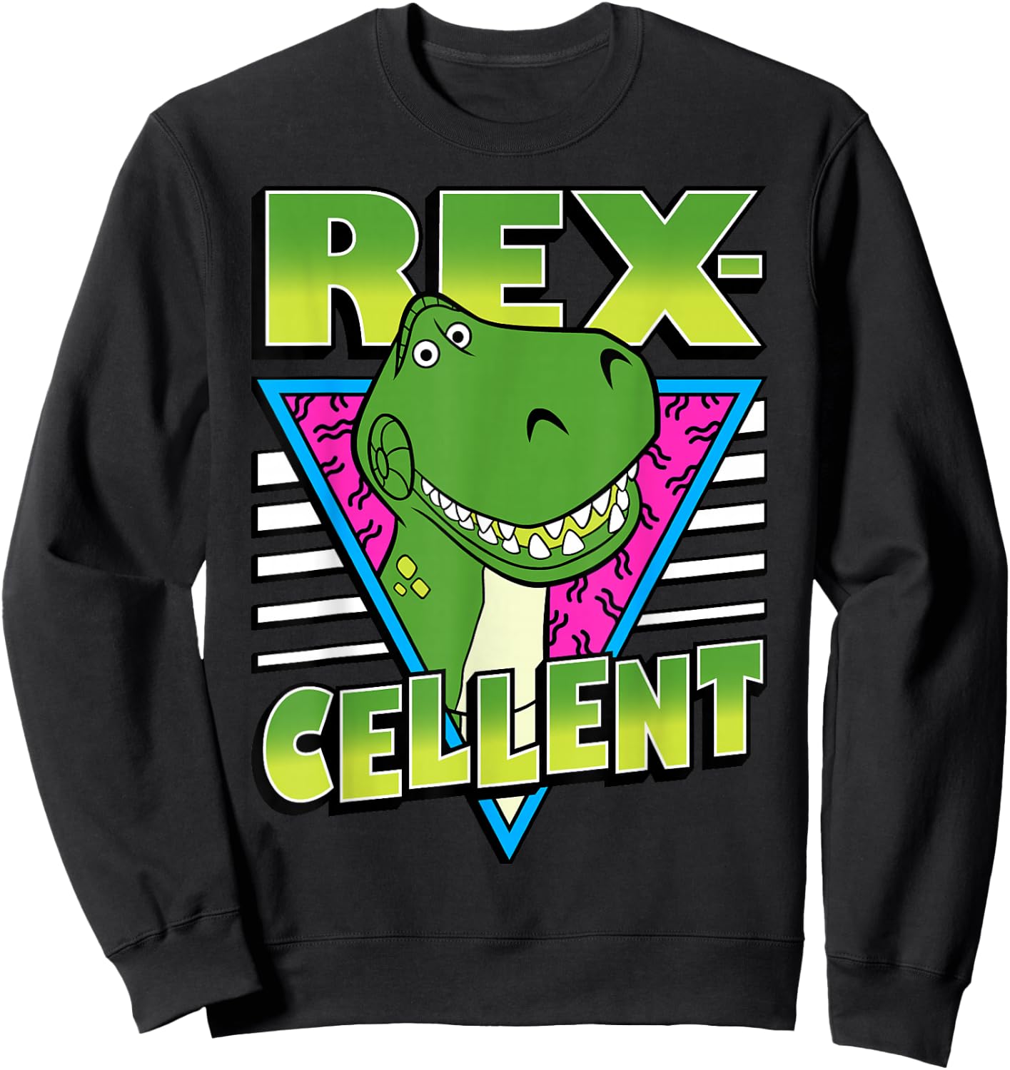 Disney Pixar Toy Story 4 Retro REX-Cellent Portrait Sweatshirt - Sweatshirt | Black