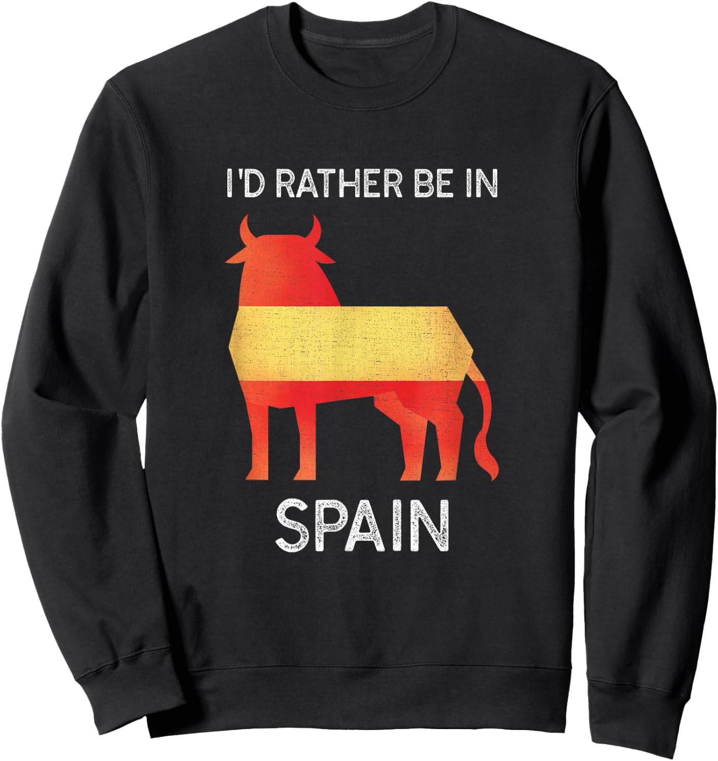 I'd Rather Be in Spain - Funny Spain Keepsake Sweatshirt - Sweatshirt | Black