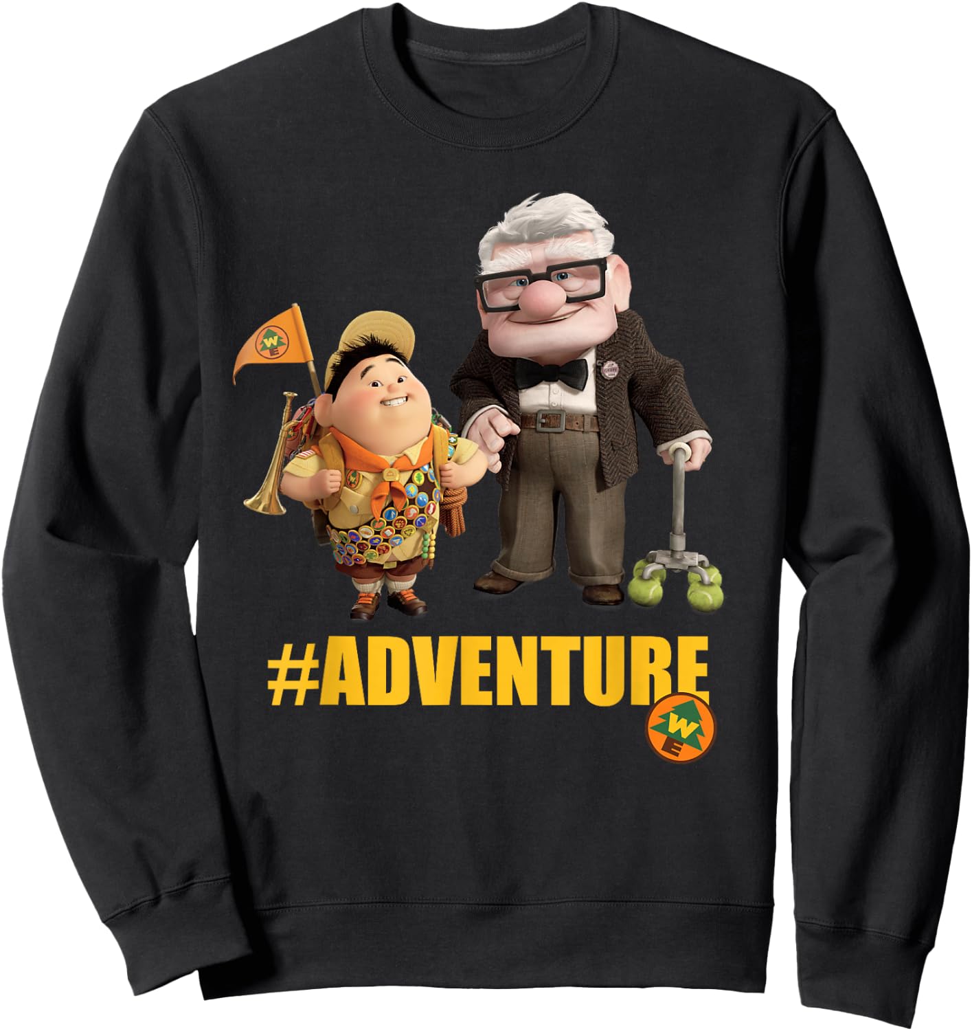 Disney Pixar Up Carl and Russell #Adventure Sweatshirt - Sweatshirt | Black