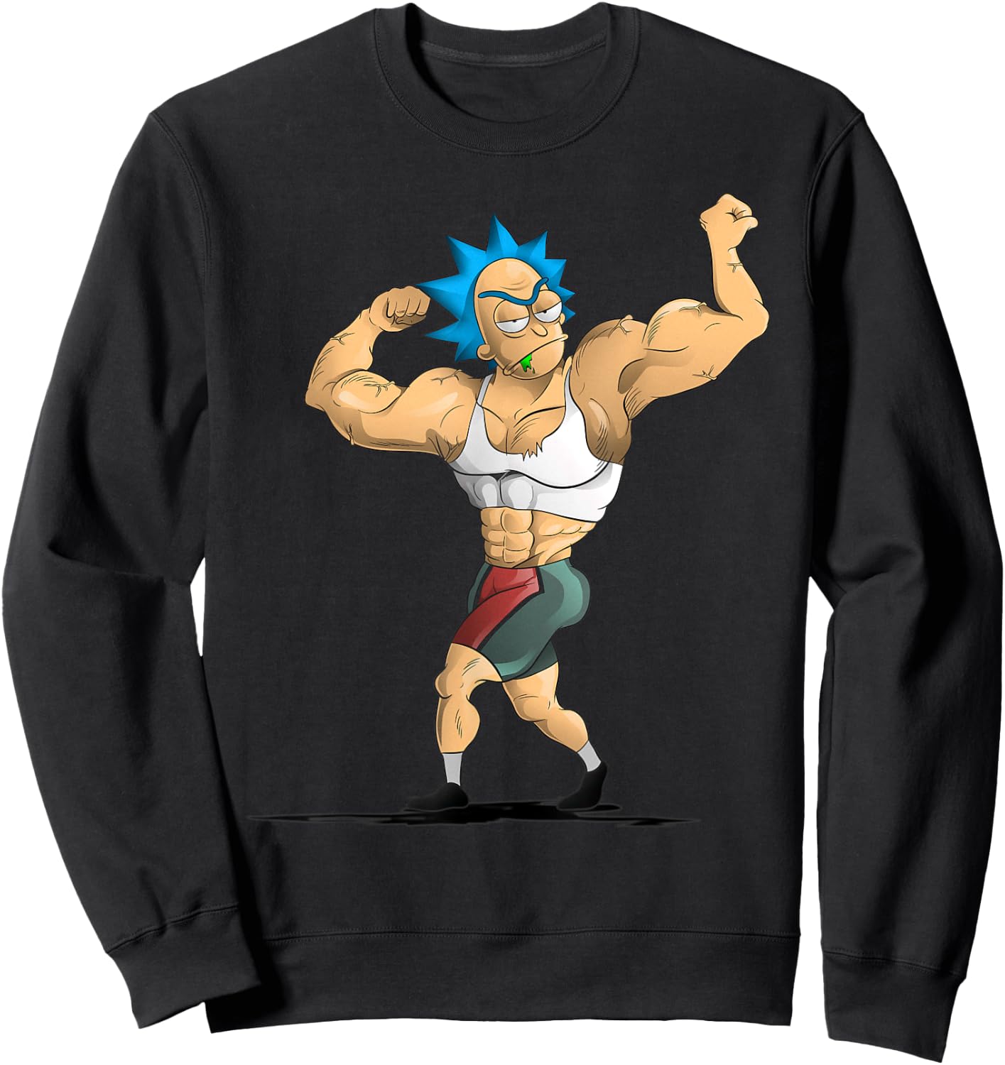 Mademark x Rick and Morty - Rick and Morty Shirt Rick's Gym Sweatshirt - Sweatshirt | Black