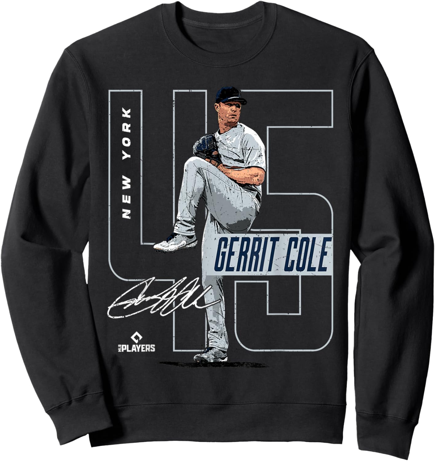 Gerrit Cole | New York Baseball MLB Players | MLBCOL4058 Sweatshirt - Sweatshirt | Black