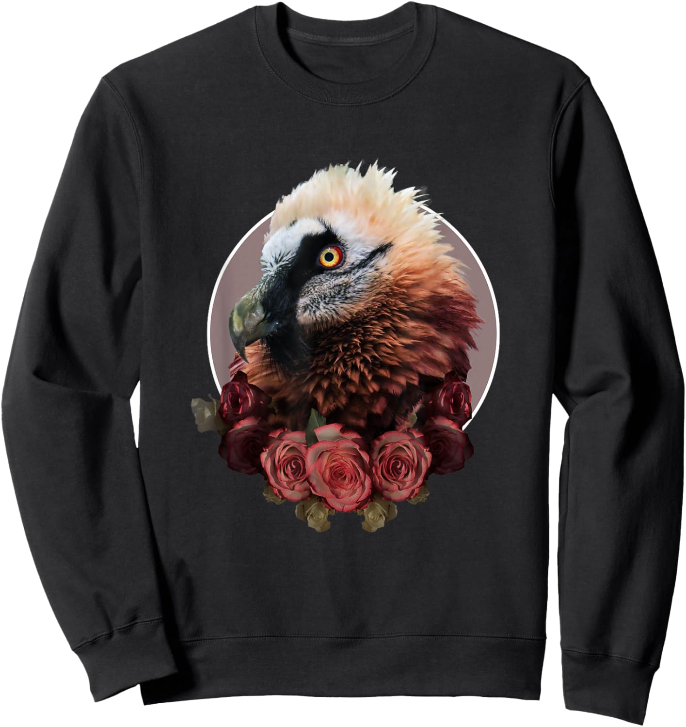 Random Galaxy Bearded Vulture Flower, Vultures Bird Lover Sweatshirt - Sweatshirt | Black
