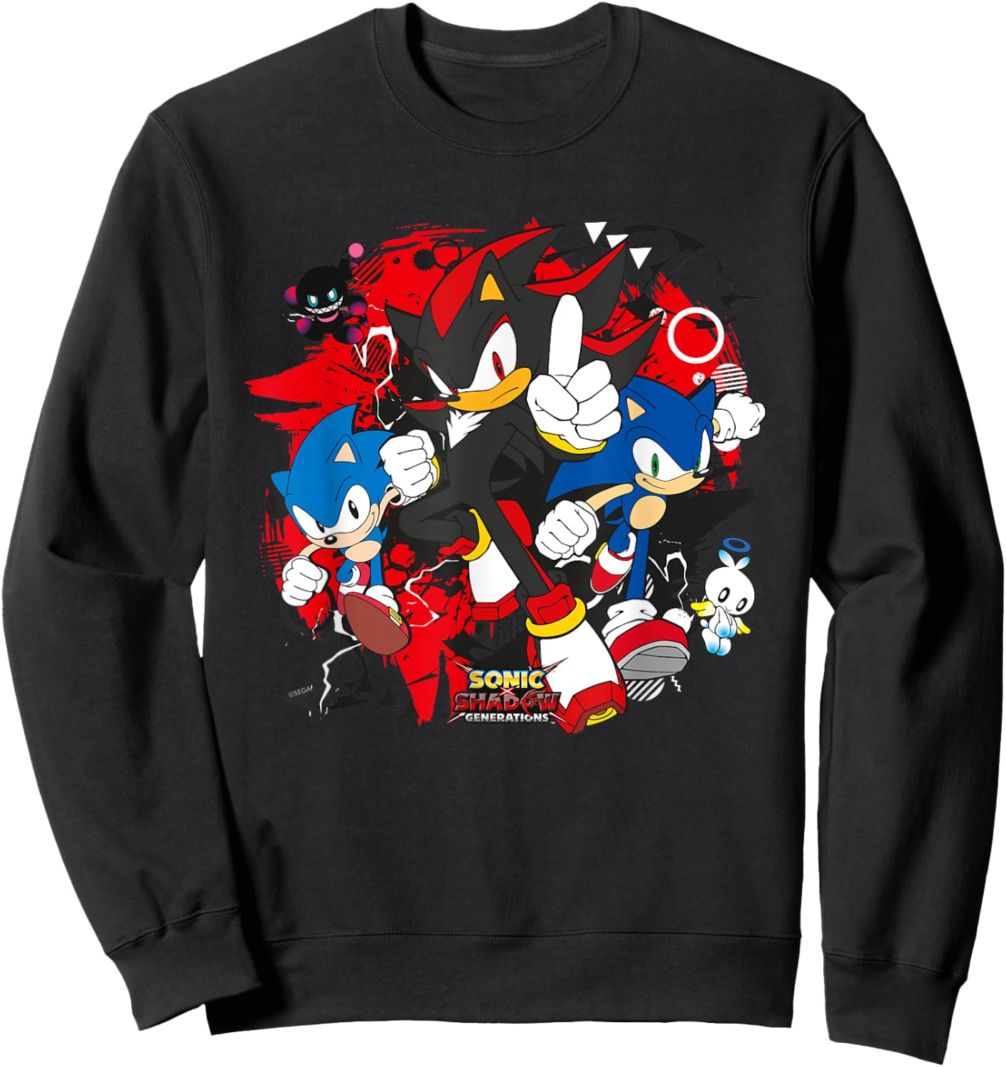 Sonic the Hedgehog, Sonic X Shadow Generations - Game On Sweatshirt - Sweatshirt | Black