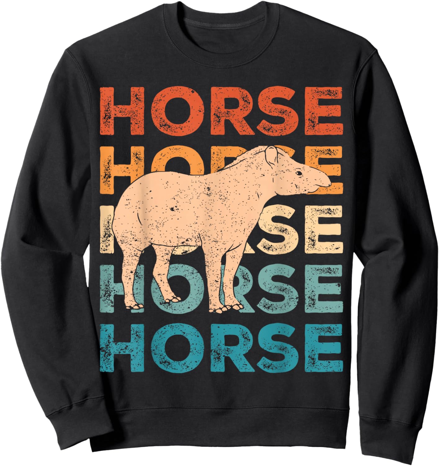 Ex Mormon Tapir Horse LDS Retro Exmo Horse Sweatshirt - Sweatshirt | Black