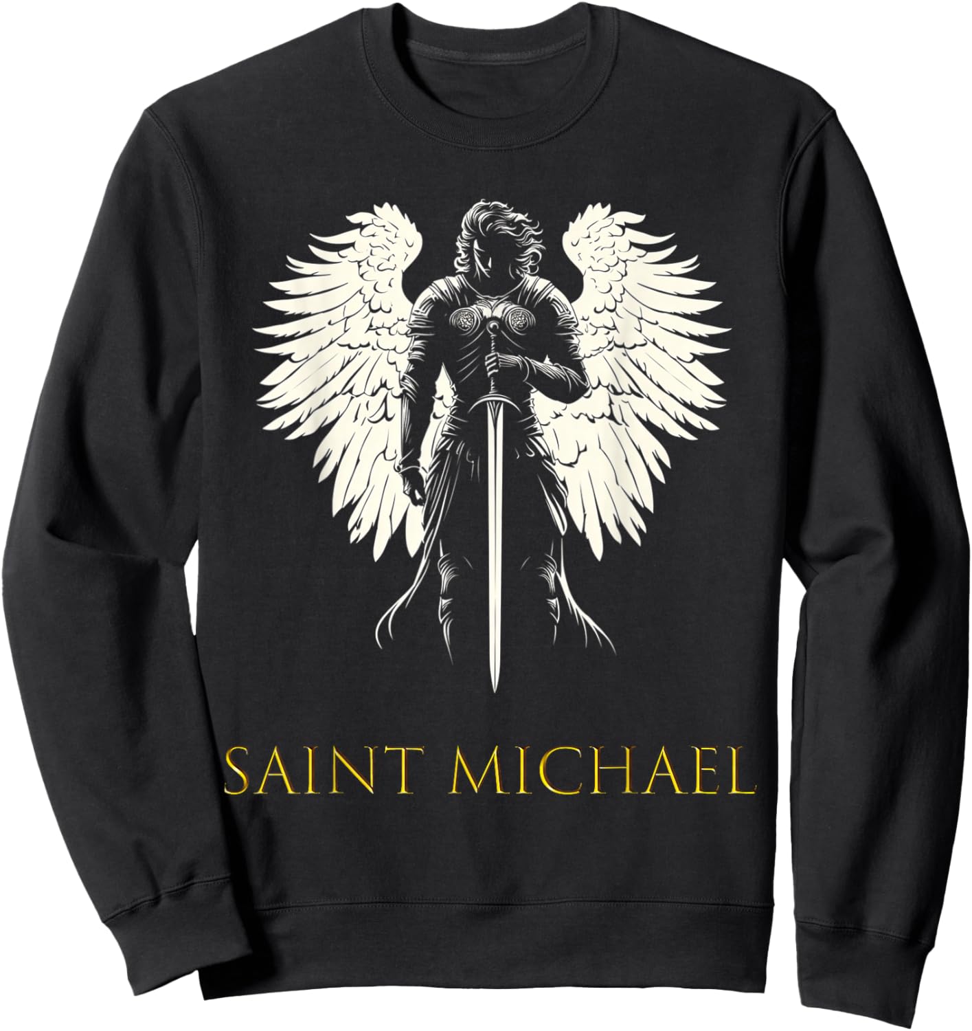 Saint Michael the Archangel Sweatshirt - Sweatshirt | Black