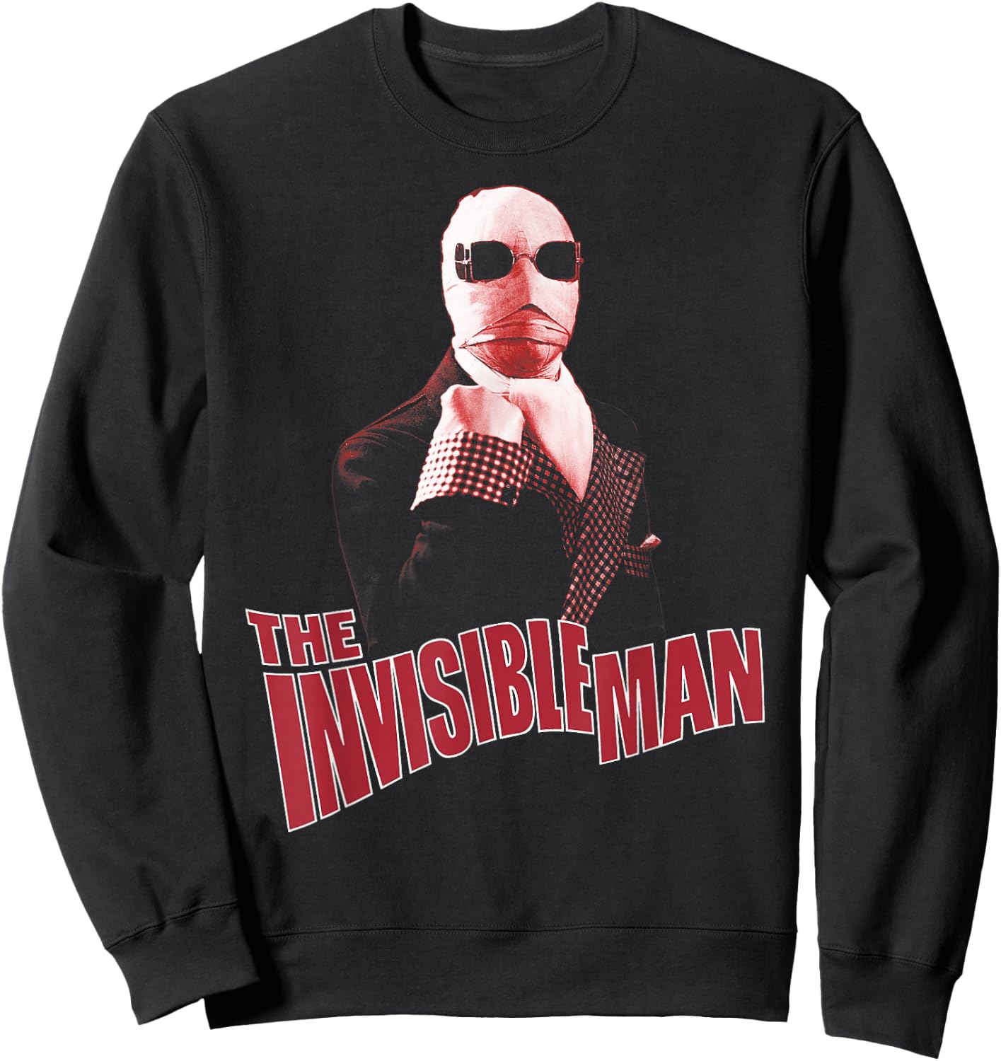 Universal Monsters The Invisible Man Red Hue Sweatshirt - Sweatshirt | Black