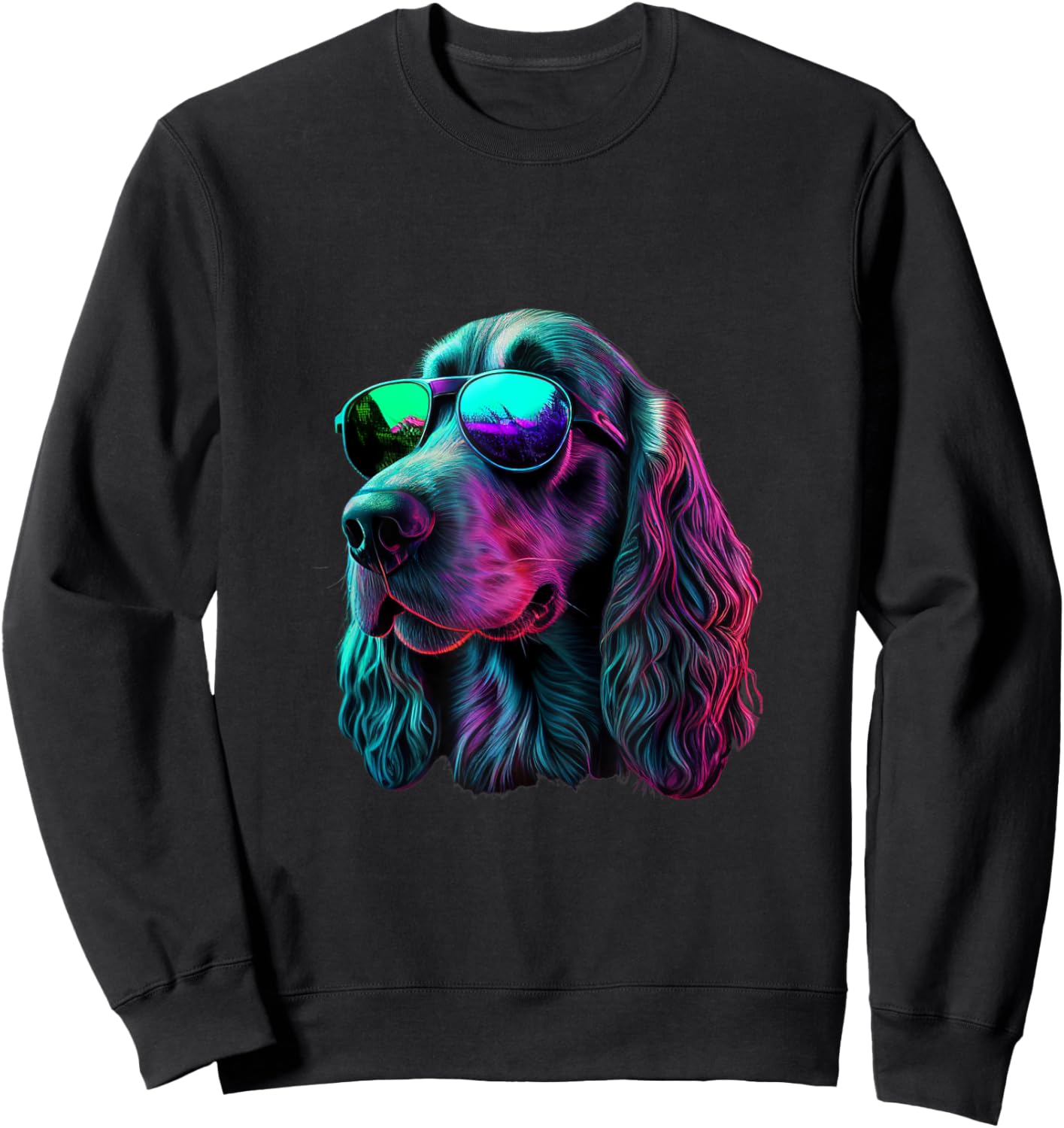 English Setter Dogs English Setters Sweatshirt - Sweatshirt | Black