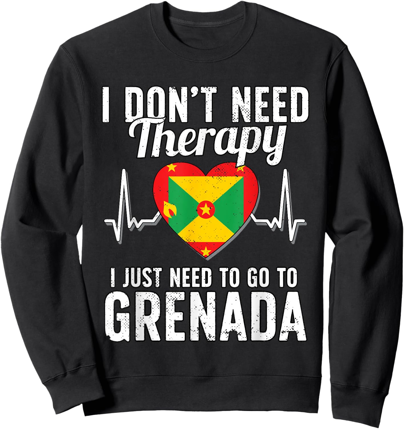 Grenada Flag I Grenada Flag I Vacation Grenada Sweatshirt - Sweatshirt | Black