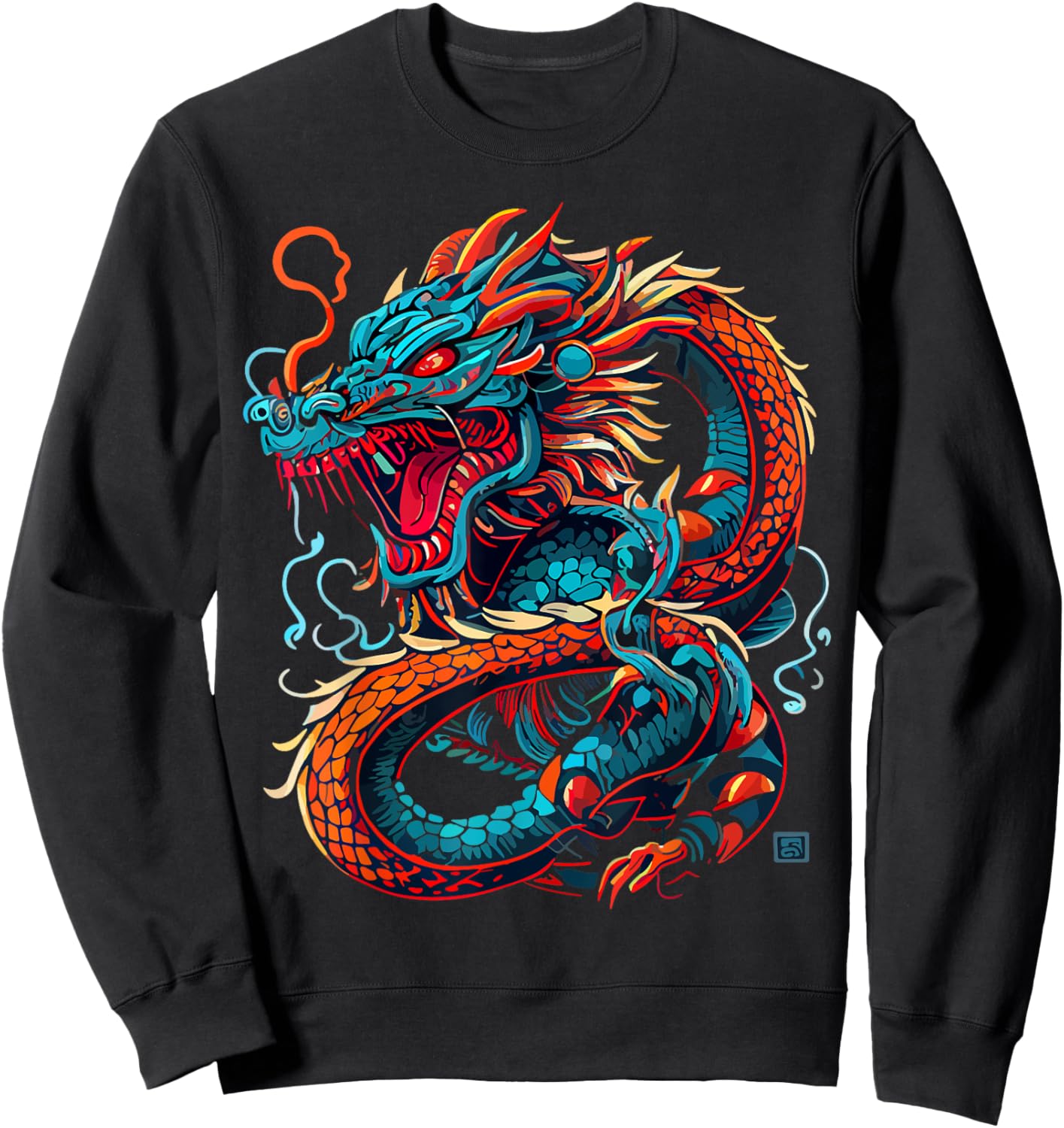 Chinese Dragon Sweatshirt - Sweatshirt | Black