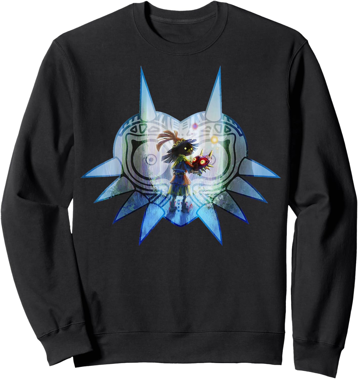 The Legend of Zelda Majora's Mask Portrait Fill Sweatshirt - Sweatshirt | Black