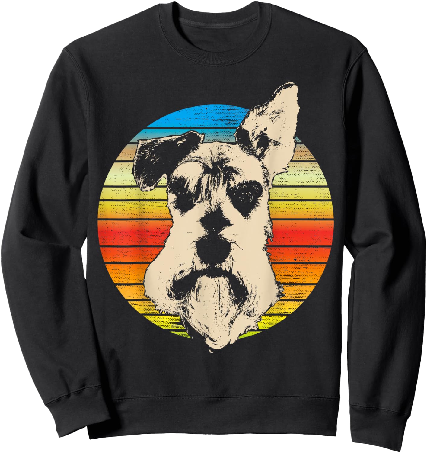 Schnauzer Standard Miniature & Giant-Schnauzer Dog Men Women Girls Kids Sweatshirt - Sweatshirt | Black