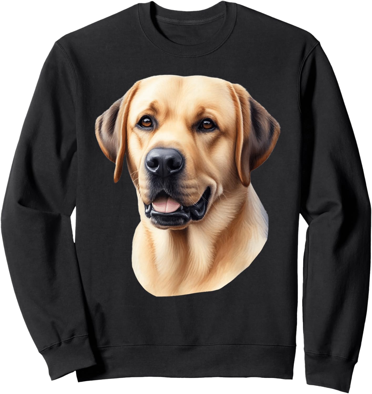 Labrador Retriever Dog Portrait Sweatshirt - Sweatshirt | Black