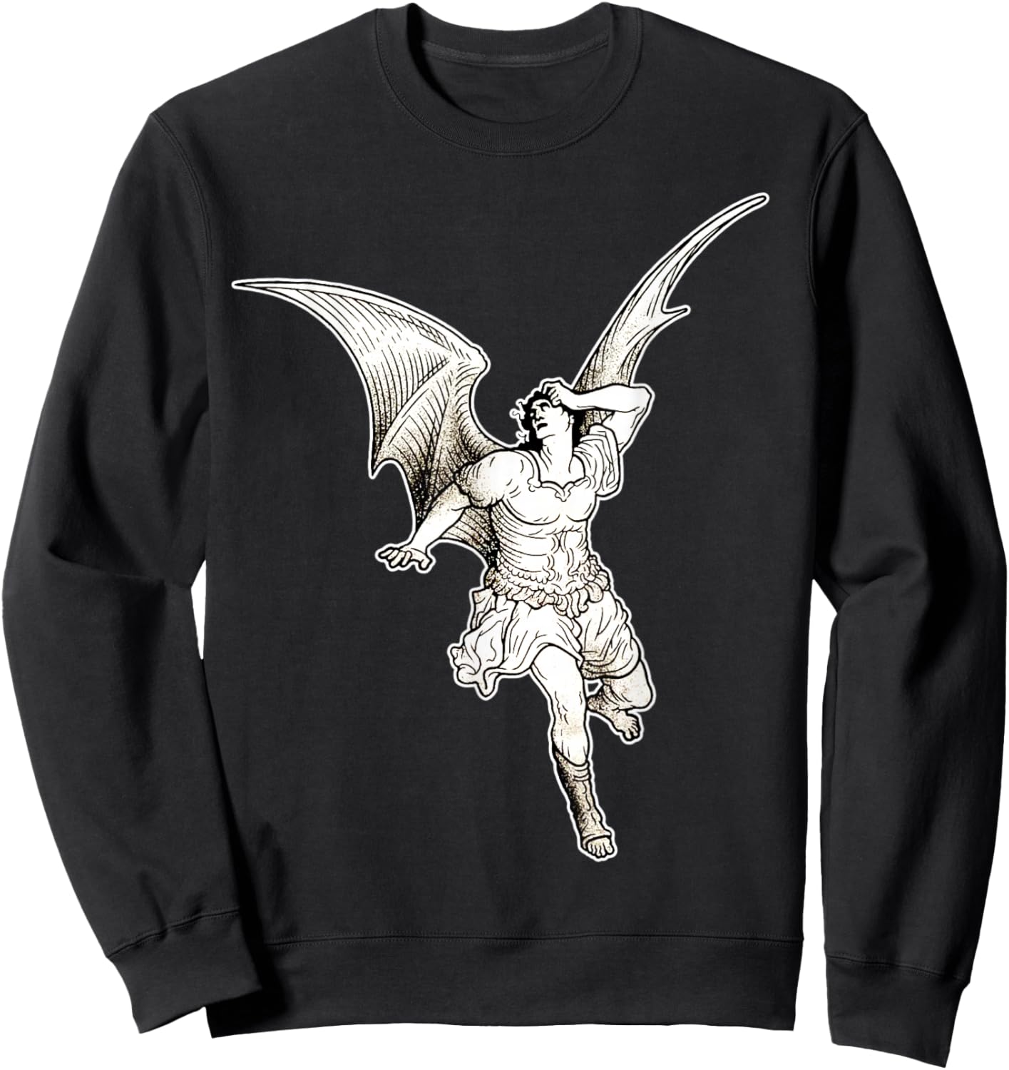 Lucifer Fallen Angel x Gustave Dore Sweatshirt - Sweatshirt | Black