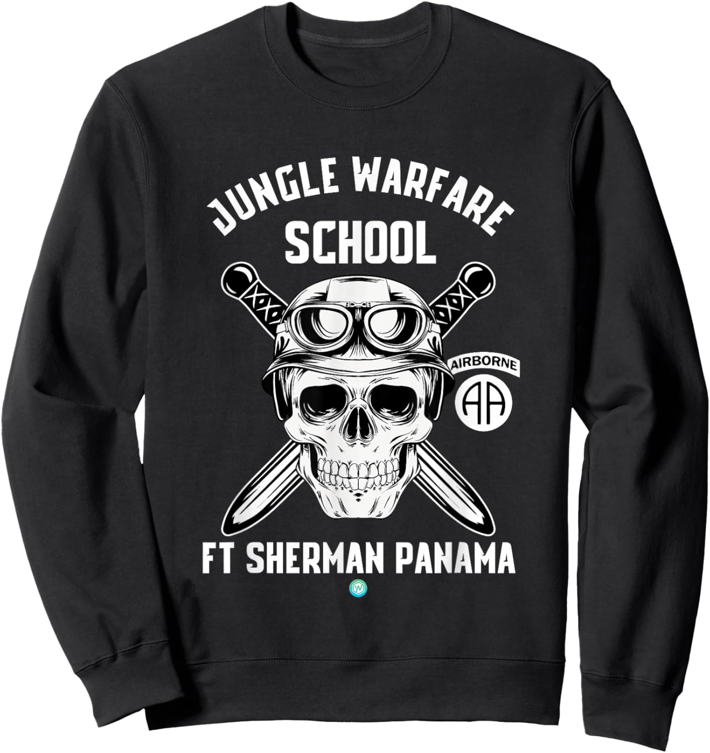 Paratrooper Jungle Warfare School Ft Sherman Panama Airborne Sweatshirt - Sweatshirt | Black