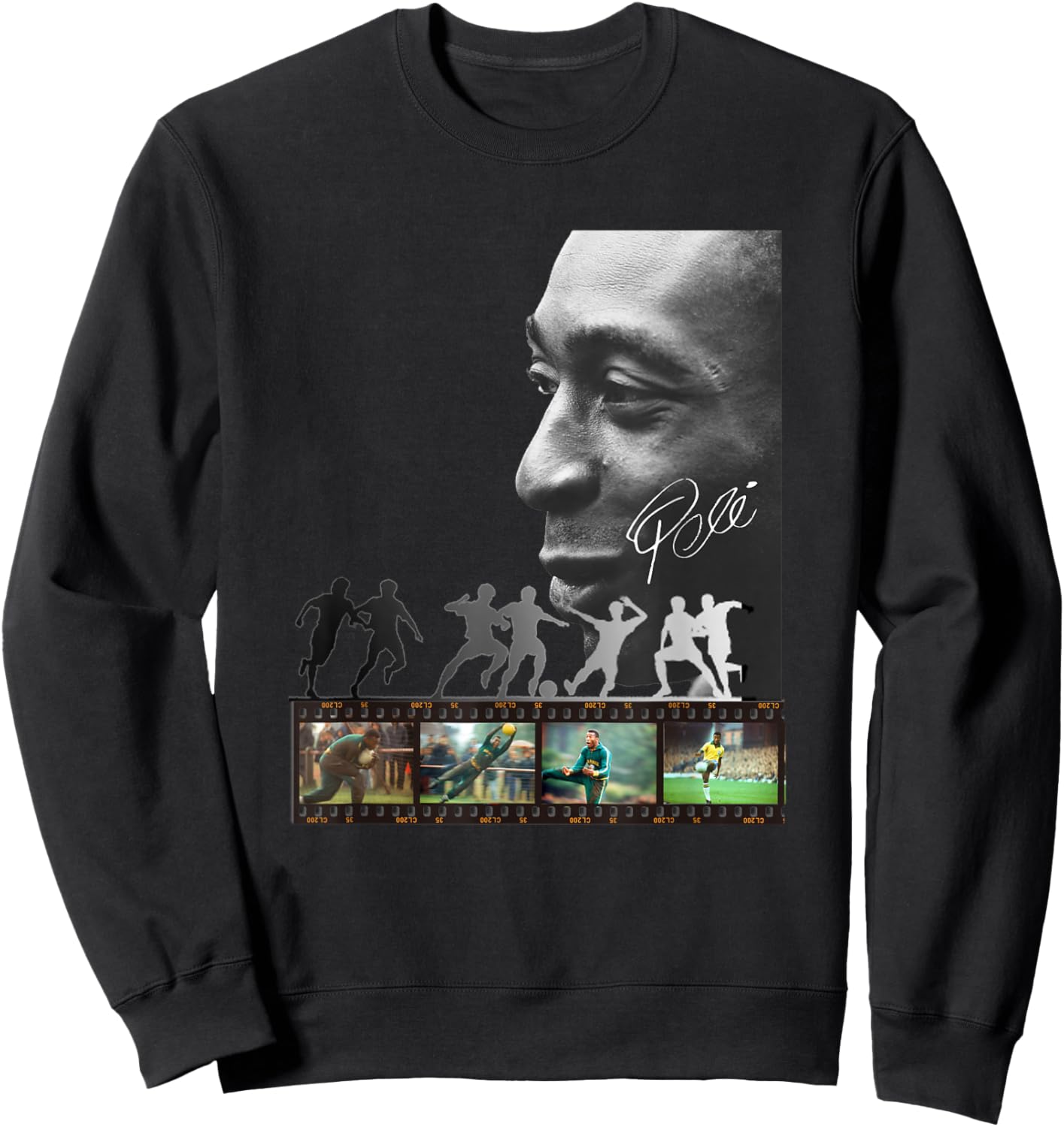 Pele_Brasil_002 Sweatshirt - Sweatshirt | Black