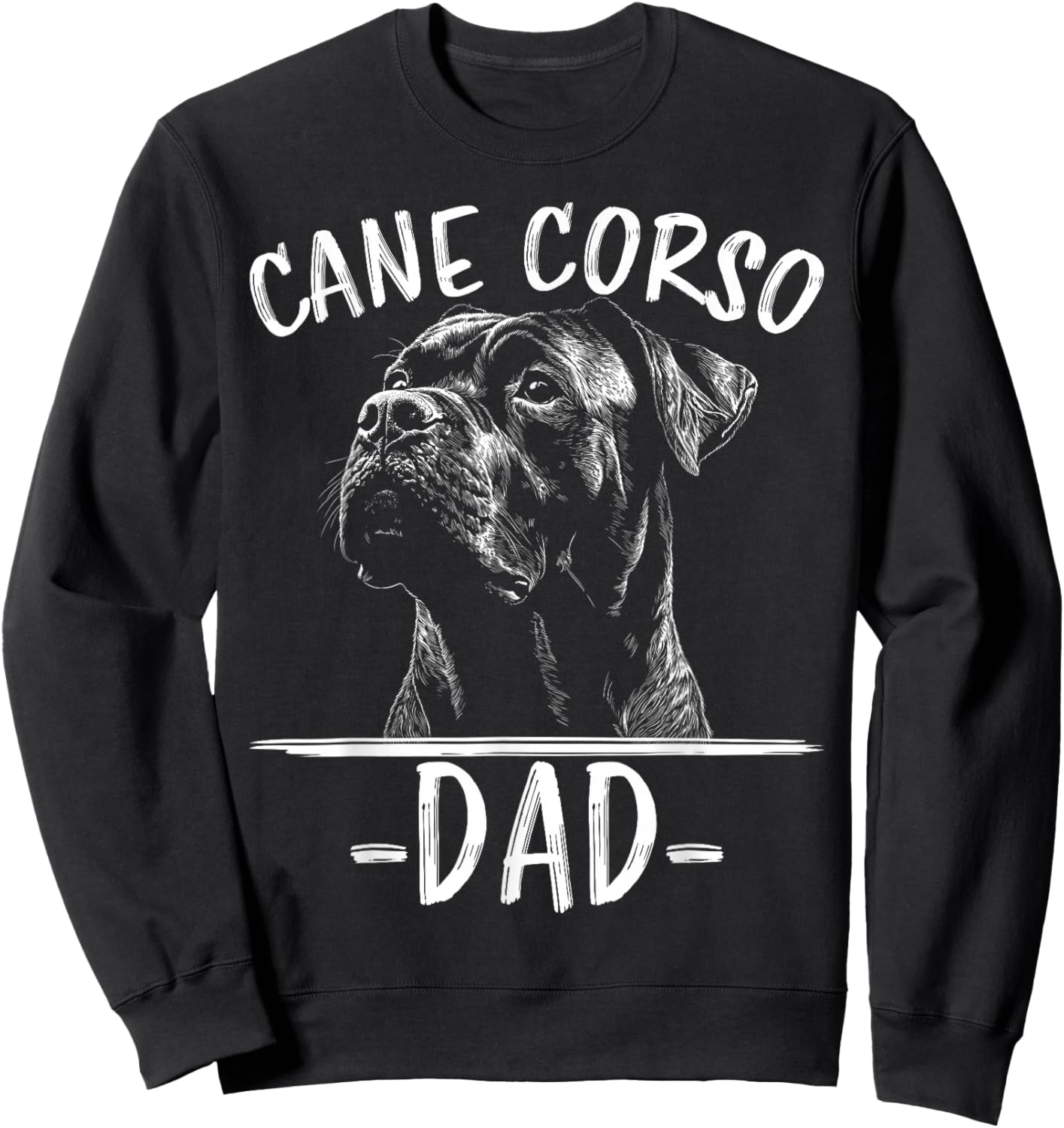 Cane Corso Dog Walking Stick , Black, S Sweatshirt - Sweatshirt | Black