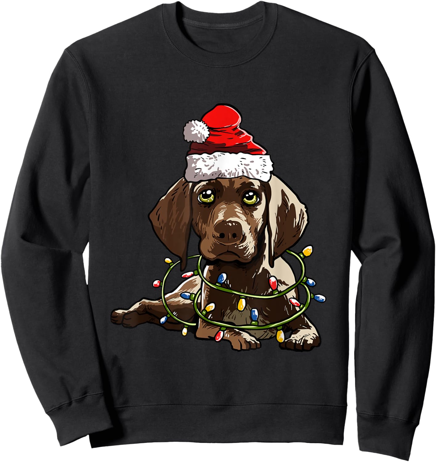 German Shorthair Christmas Gift X-Mas Costume Dogs Sweatshirt - Sweatshirt | Black