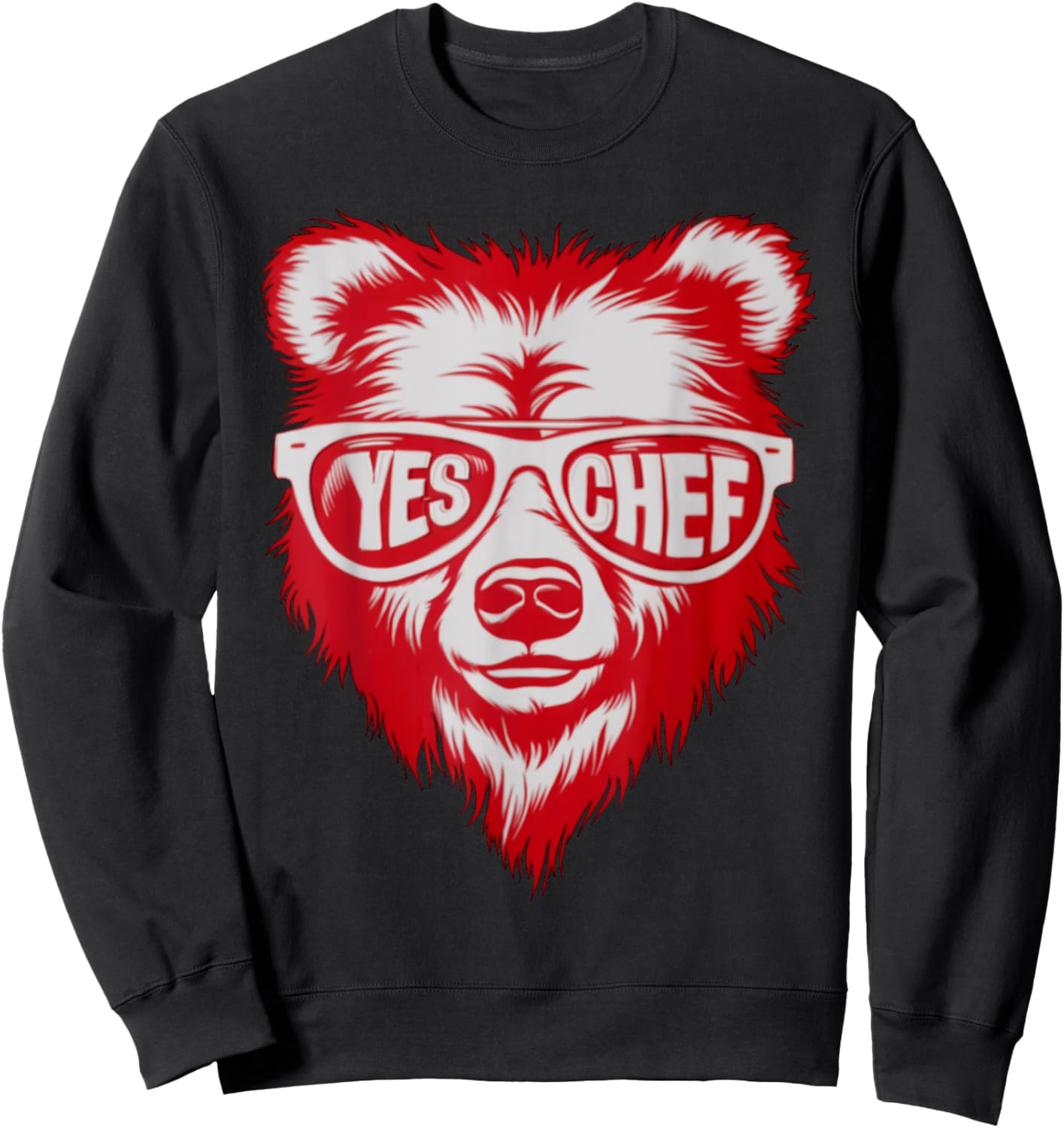 Yes Chef Vintage Movie Awesome Apparel Cooking Restaurant Sweatshirt - Sweatshirt | Black