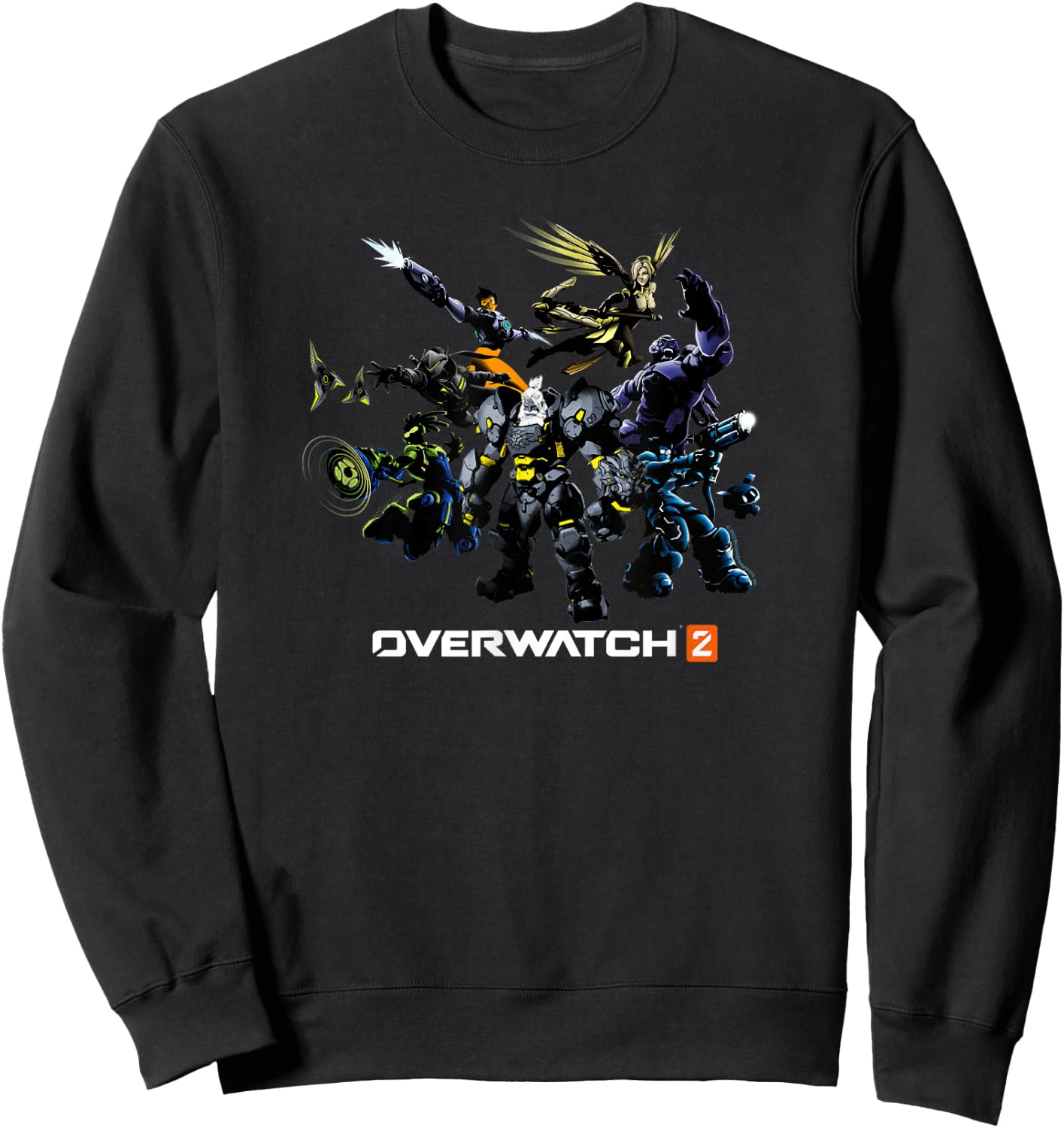 Overwatch 2 Dark Group Action Shot Sweatshirt - Sweatshirt | Black