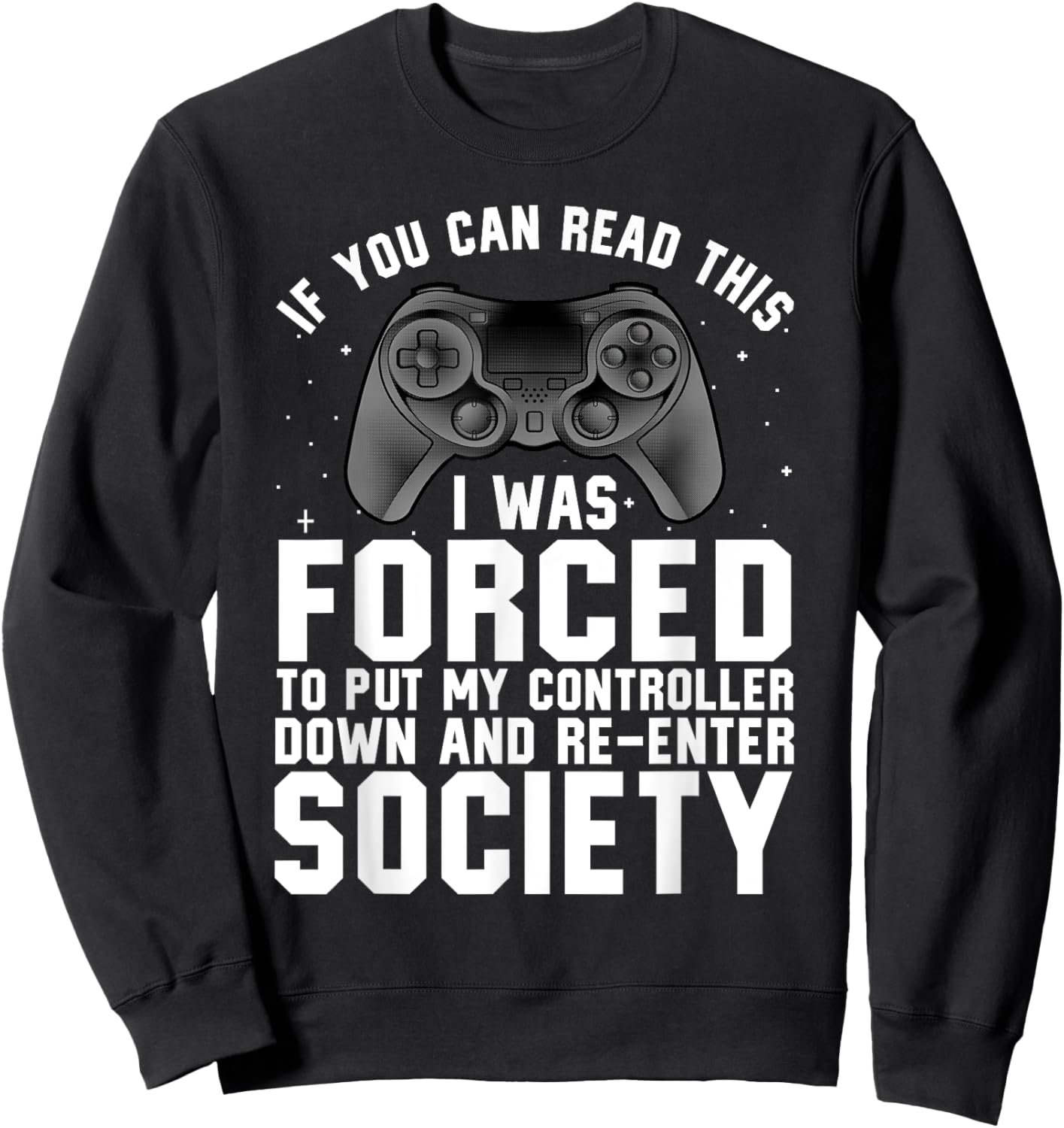 Funny Gamer Women Video Gamer Gaming Game Controller Sweatshirt - Sweatshirt | Black