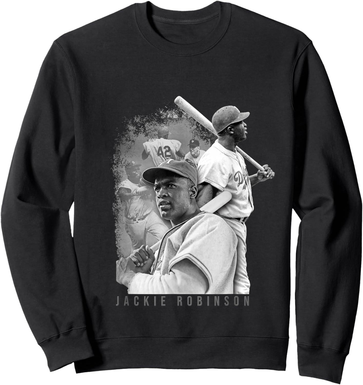 Jackie Robinson_Baseball_031 Sweatshirt - Sweatshirt | Black