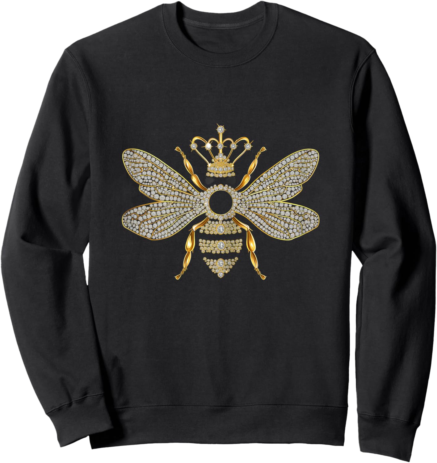 Queen Bee Jewellery Jewels Sweet Beekeeping Beekeeper Sweatshirt - Sweatshirt | Black