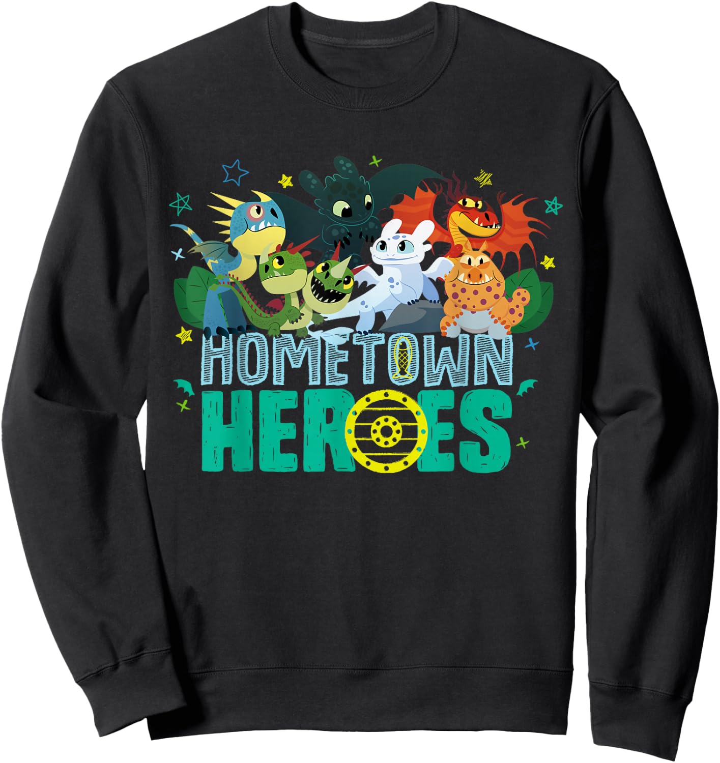 How to Train Your Dragon 3 Heroes of the Hometown Sweatshirt - Sweatshirt | Black