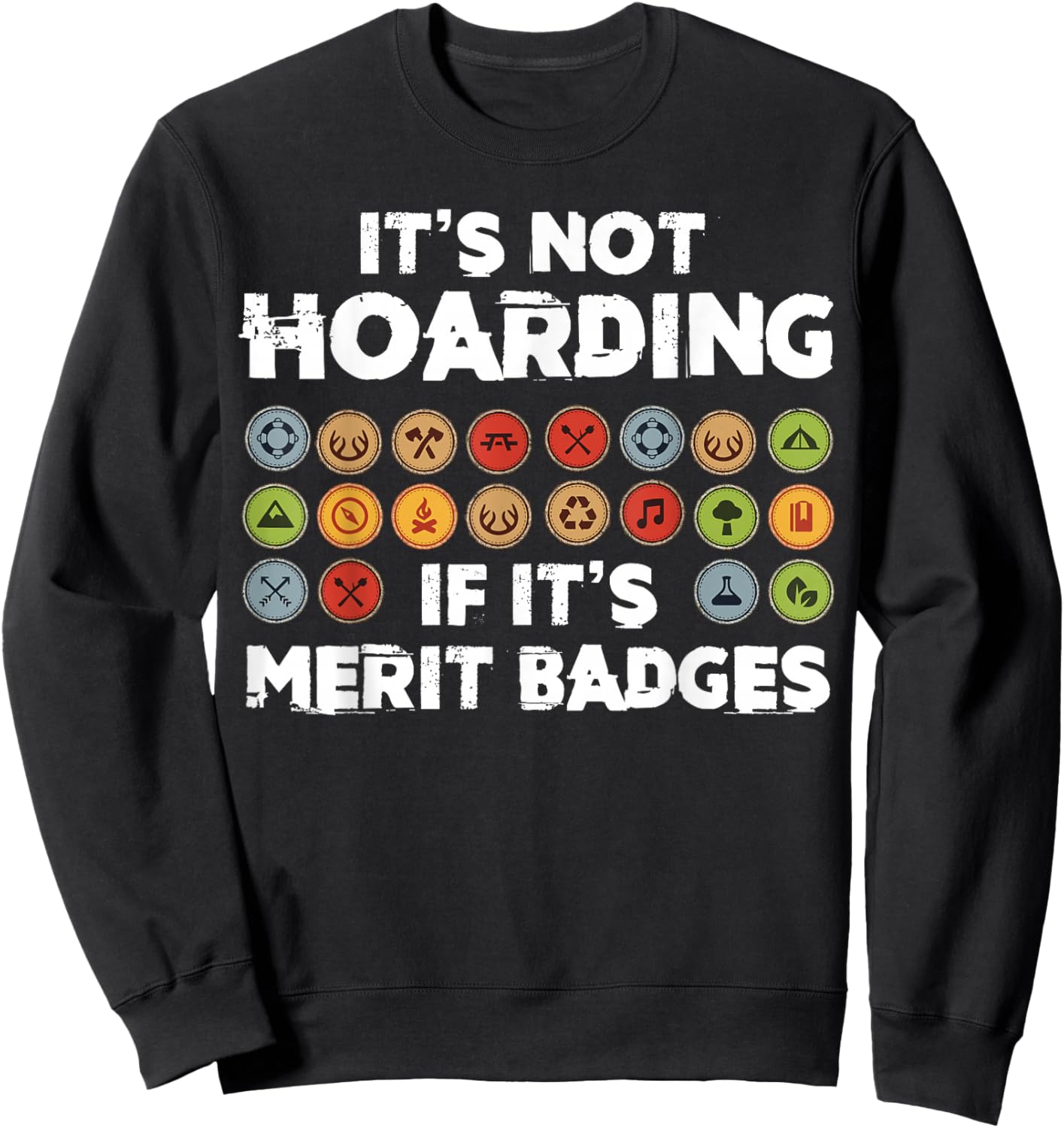 Scout Leader - Merit Bagdes - Adult Leader Of A Scout Unit Sweatshirt - Sweatshirt | Black