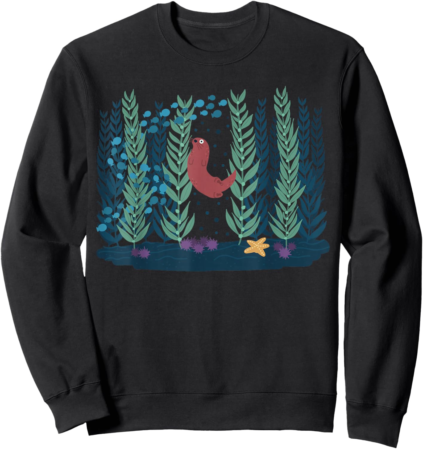 Help The Kelp Cute Marine Biologist Kelp Forest Ecosystems Sweatshirt - Sweatshirt | Black