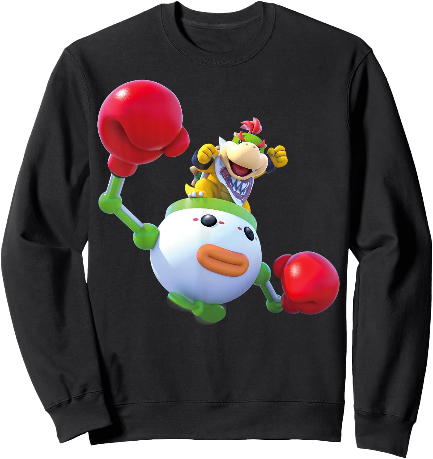 Super Mario World Baby Bowser Clown Copter Nintendo Icon Sweatshirt - Sweatshirt | Black