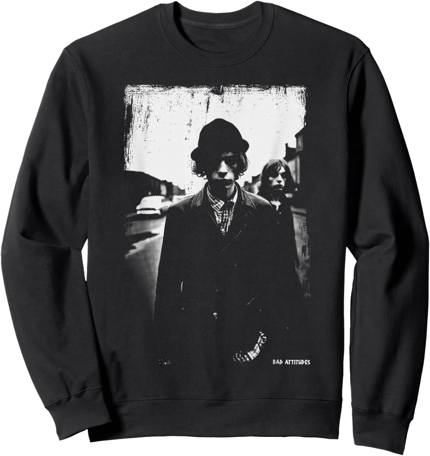 Soft Grunge Aesthetic Street Punk Retro Sweatshirt - Sweatshirt | Black