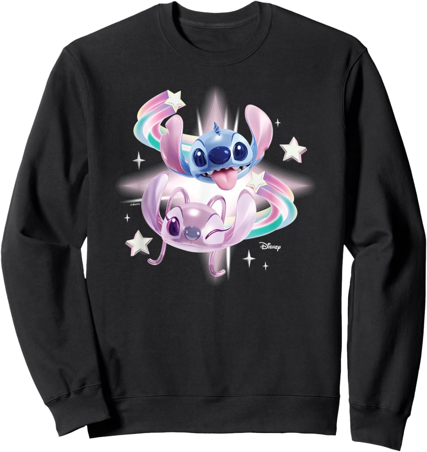 Lilo & Stitch - Stitch & Angel Sweatshirt - Sweatshirt | Black